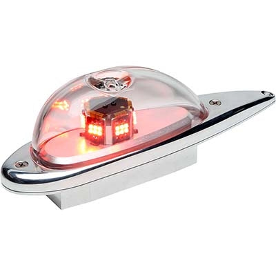 LED Anti-collision light (lower 8-Hole mount cable pigtail, Red 28V (9008819
