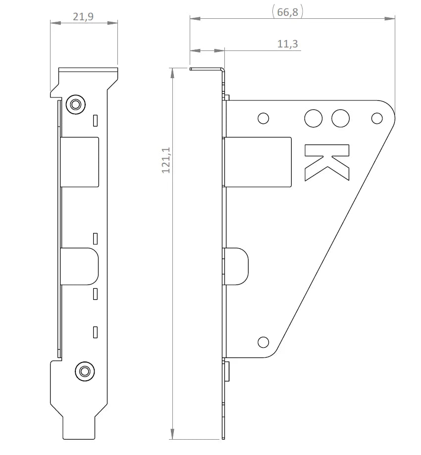 Kvaser ATX Bracket Arcus 100/1000BASE-T1 H-MTD