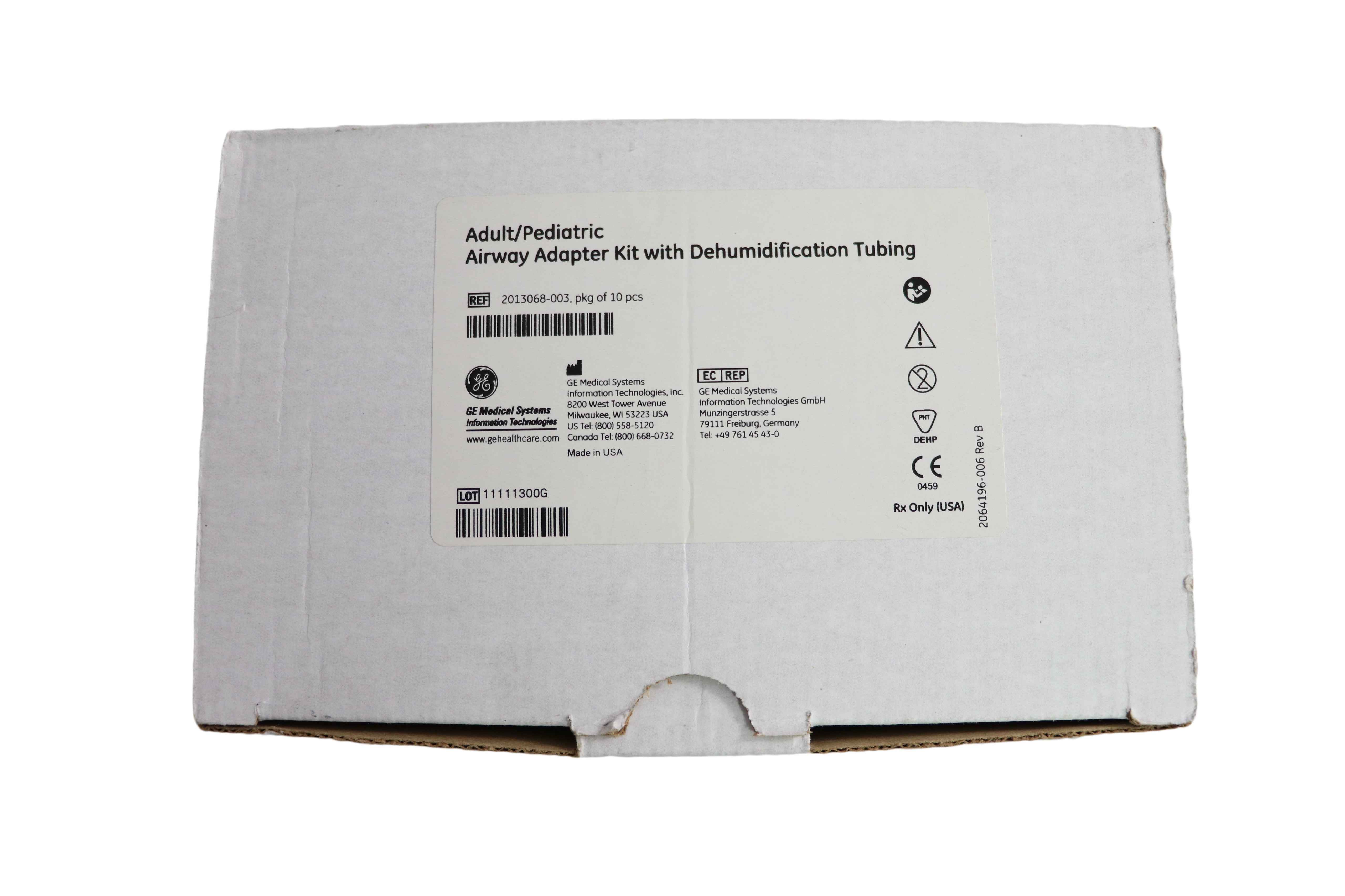 Adult/Pediatric Airway Adapter Kit with Dehumidification Tubing 10/box (2013068-003