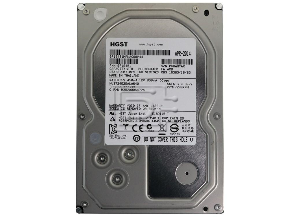 HGST 0F19451 HUS724020ALA640 SATA Hard Drives Image 2 image