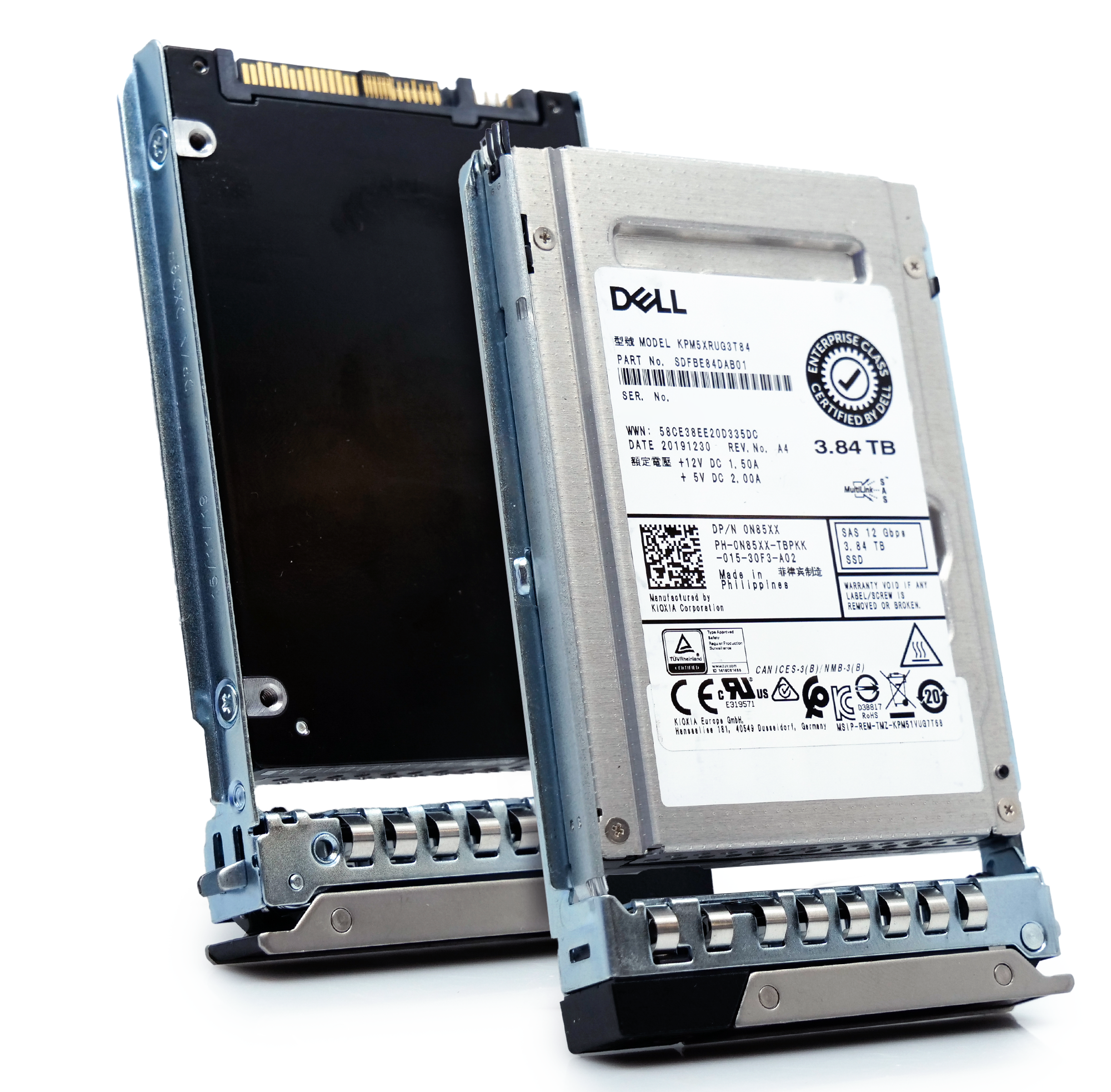Dell G14 0N85XX 3.84TB 1 DWPD SAS-3 12Gb/s Read Intensive 3D TLC 2.5in Refurbished SSD