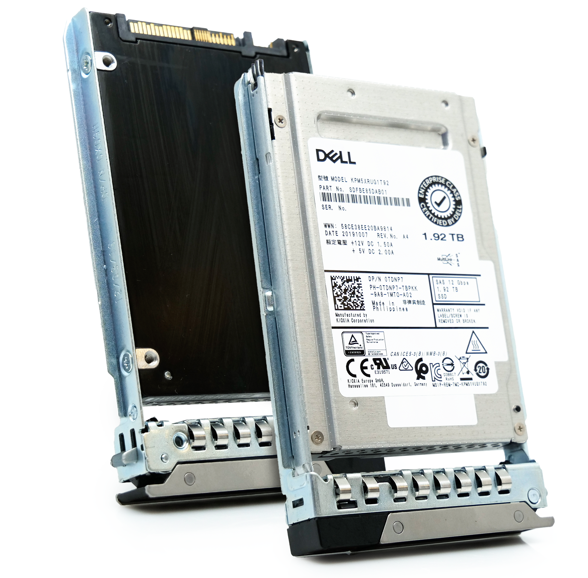 Dell G14 0TDNP7 1.92TB 1 DWPD SAS-3 12Gb/s Read Intensive 3D TLC 2.5in Recertified Solid State Drive