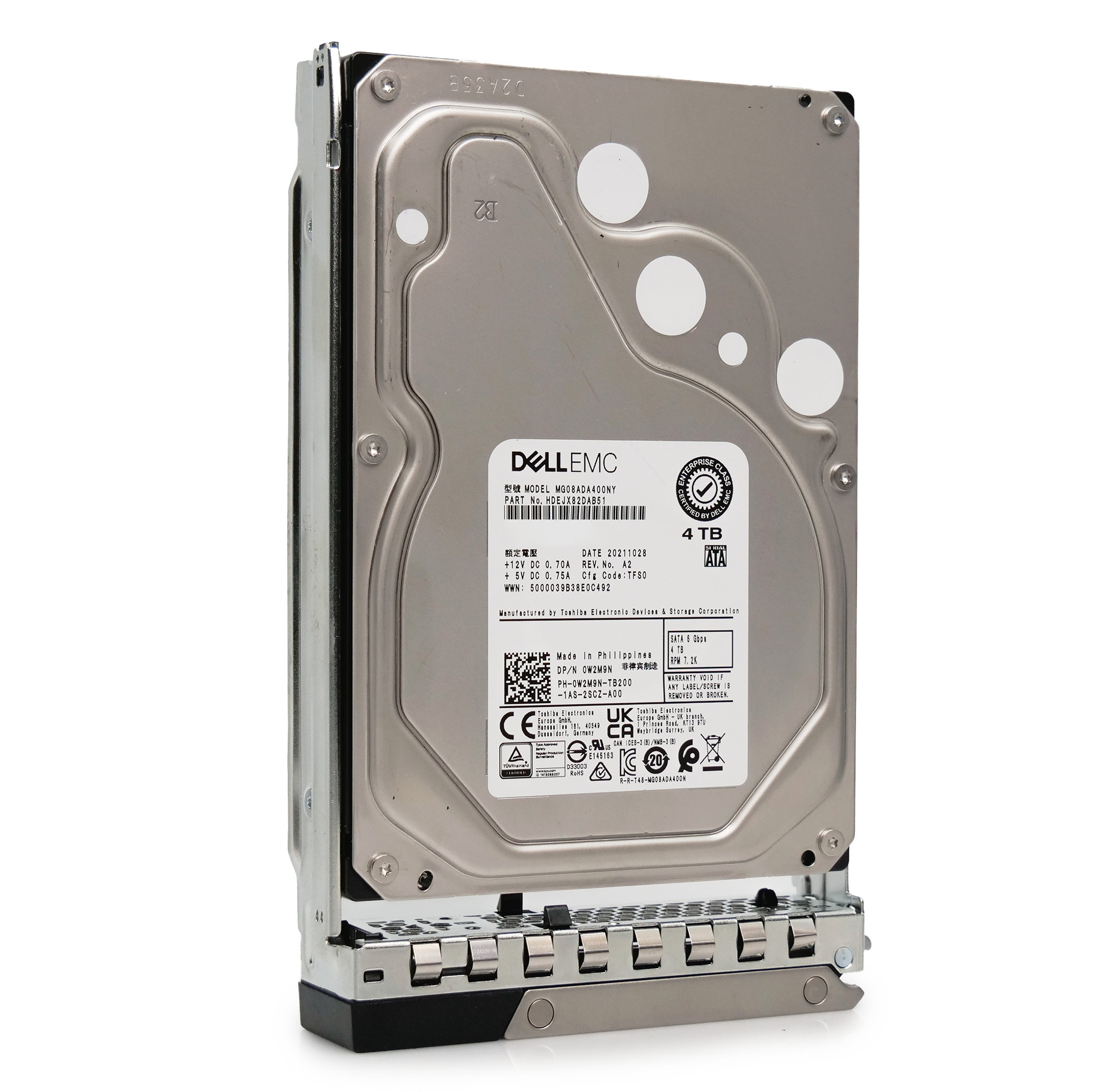 Dell G14 KN40K 4TB 7.2K RPM SATA 6Gb/s 512n 3.5in Hard Drive