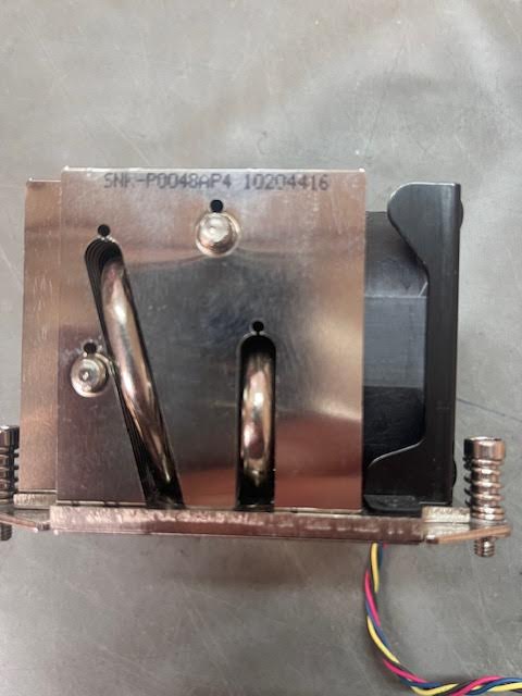 Supermicro SNK-P0048AP4 Cooling Fan / Heatsink 2U for Socket LGA 2011 Cooling Fan with "Square ILM Bracket ONLY" (Used but in Excellent Funtional Health (THERMAL PASTE INCLUDED) "What you see is what you get". 