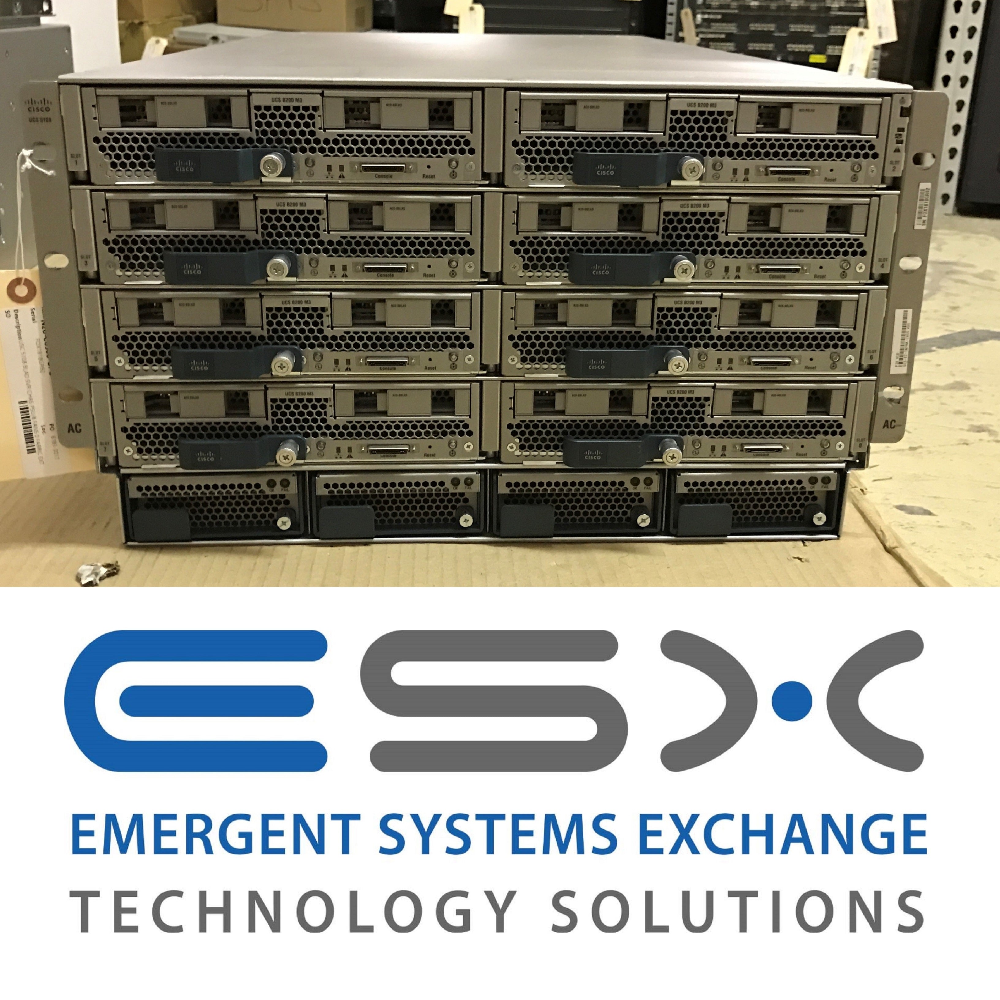Cisco UCS 5108 Blade Chassis - 8x Fans, 4x PSU, No blade fillers N20-C6508-UPG