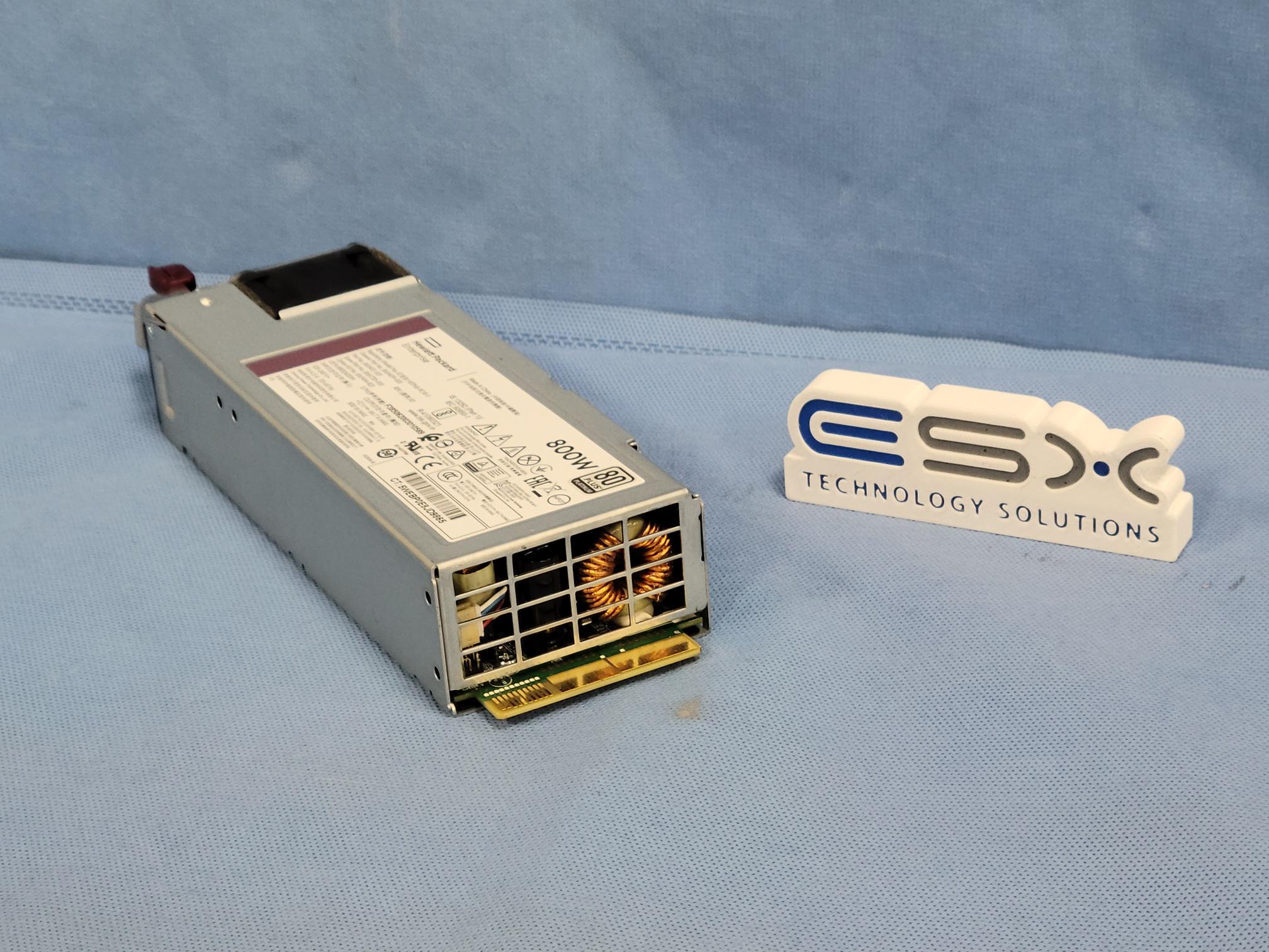 HP 800W 80 Plus Platinum 1U Power Supply Unit ProLiant DL360 G10 866730-001