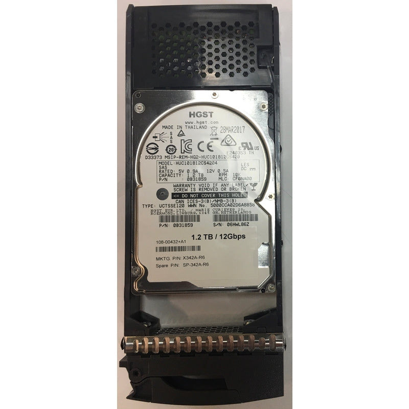 NetApp 1.2TB 10K RPM SAS 2.5-inch High-Performance Enterprise Server HDD