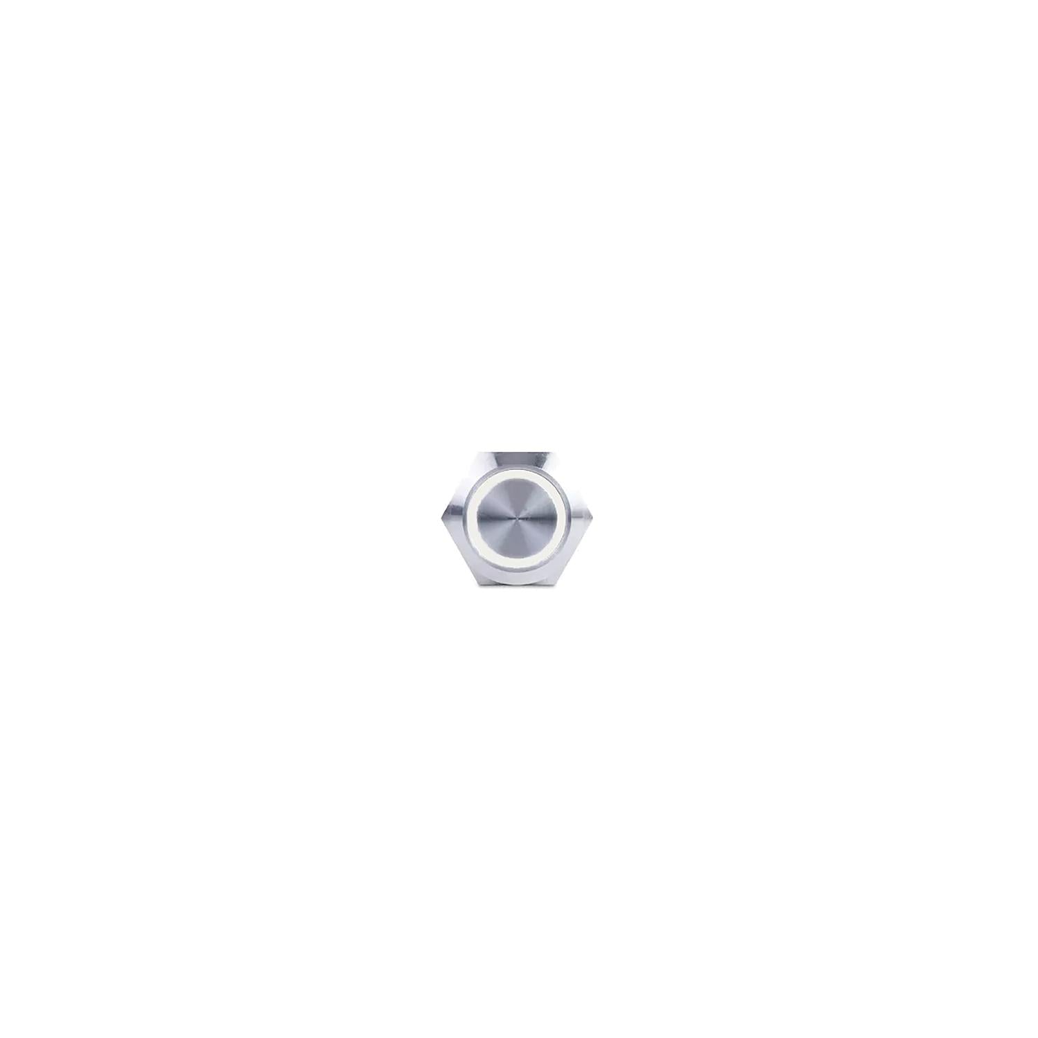 Sierra AV10030W Push-Button Switch, Off/(On), White Halo LED