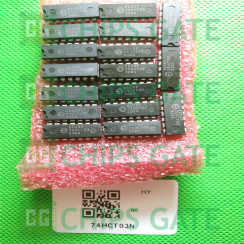 5PCS 74HCT03N,652 IC QU 2-IN NAND GATE 14-DIP 74HCT03N HCT03 74HCT03