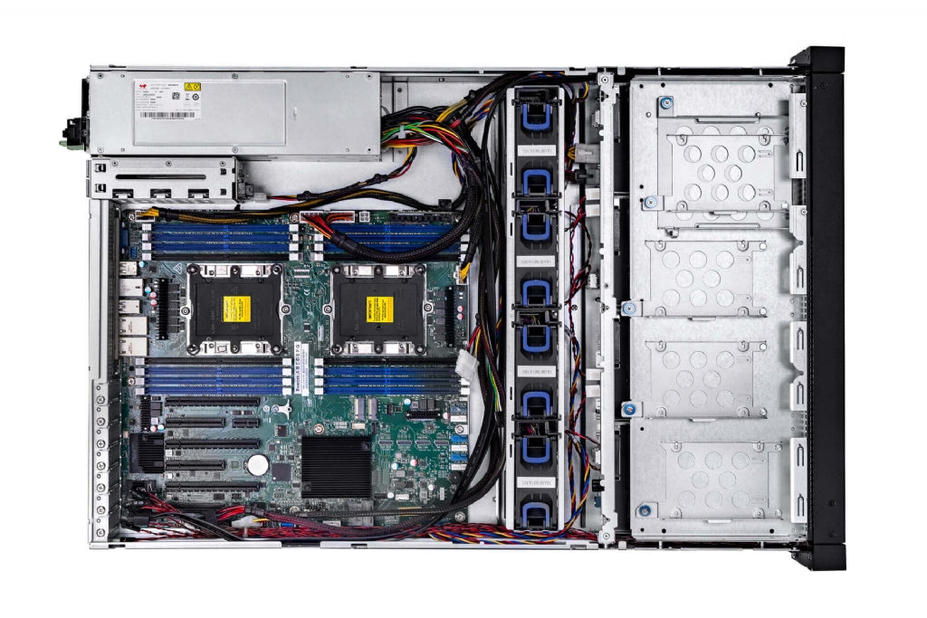 In-Win IW-RS208-07 - 2U Server Chassis with 8x SATA/SAS/NVMe Hot-Swap Bays - Includes 800W CRPS Redundant PSU and Rail Kit