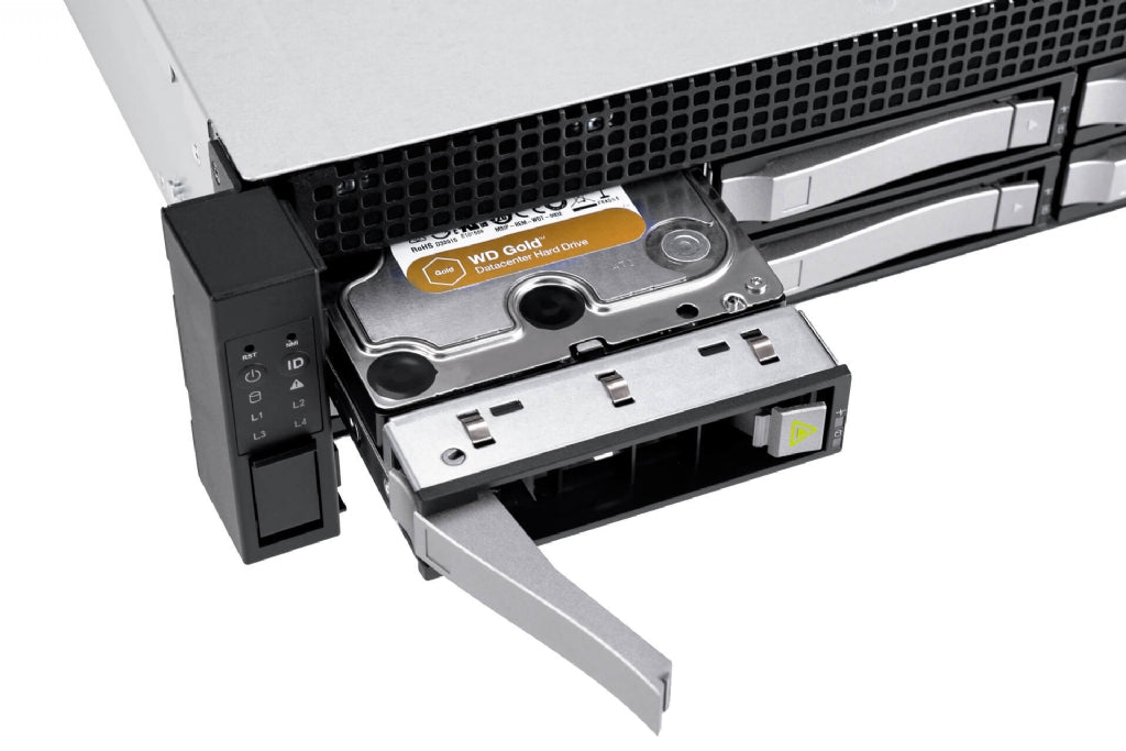 In-Win IW-RS208-07 - 2U Server Chassis with 8x SATA/SAS/NVMe Hot-Swap Bays - Includes 800W CRPS Redundant PSU and Rail Kit