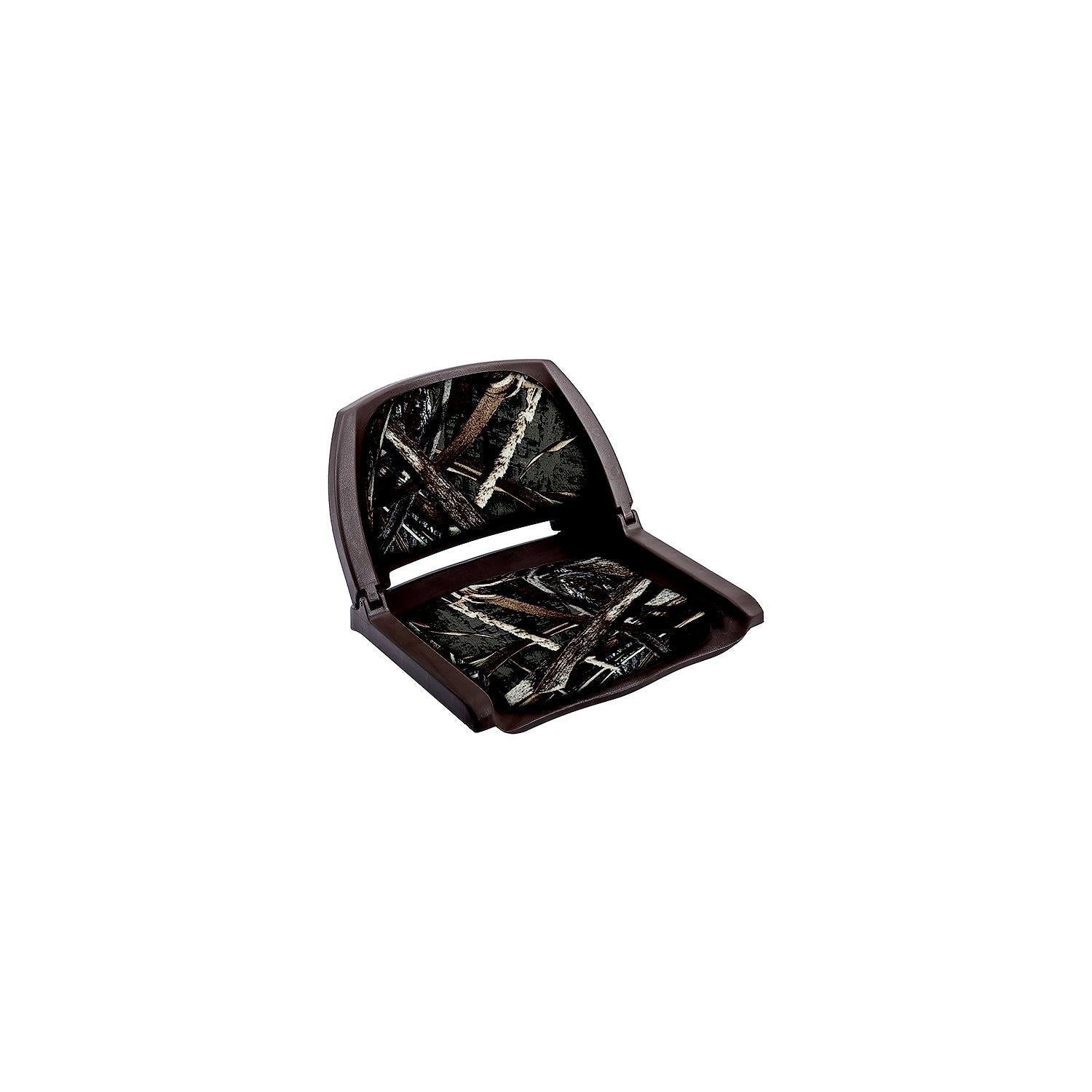 Wise Seats 8WD139CLS-B-733 Wise Deluxe Molded Plastic Fold-Down Seat w/Cushions, Advantage Max5/Brown Shell