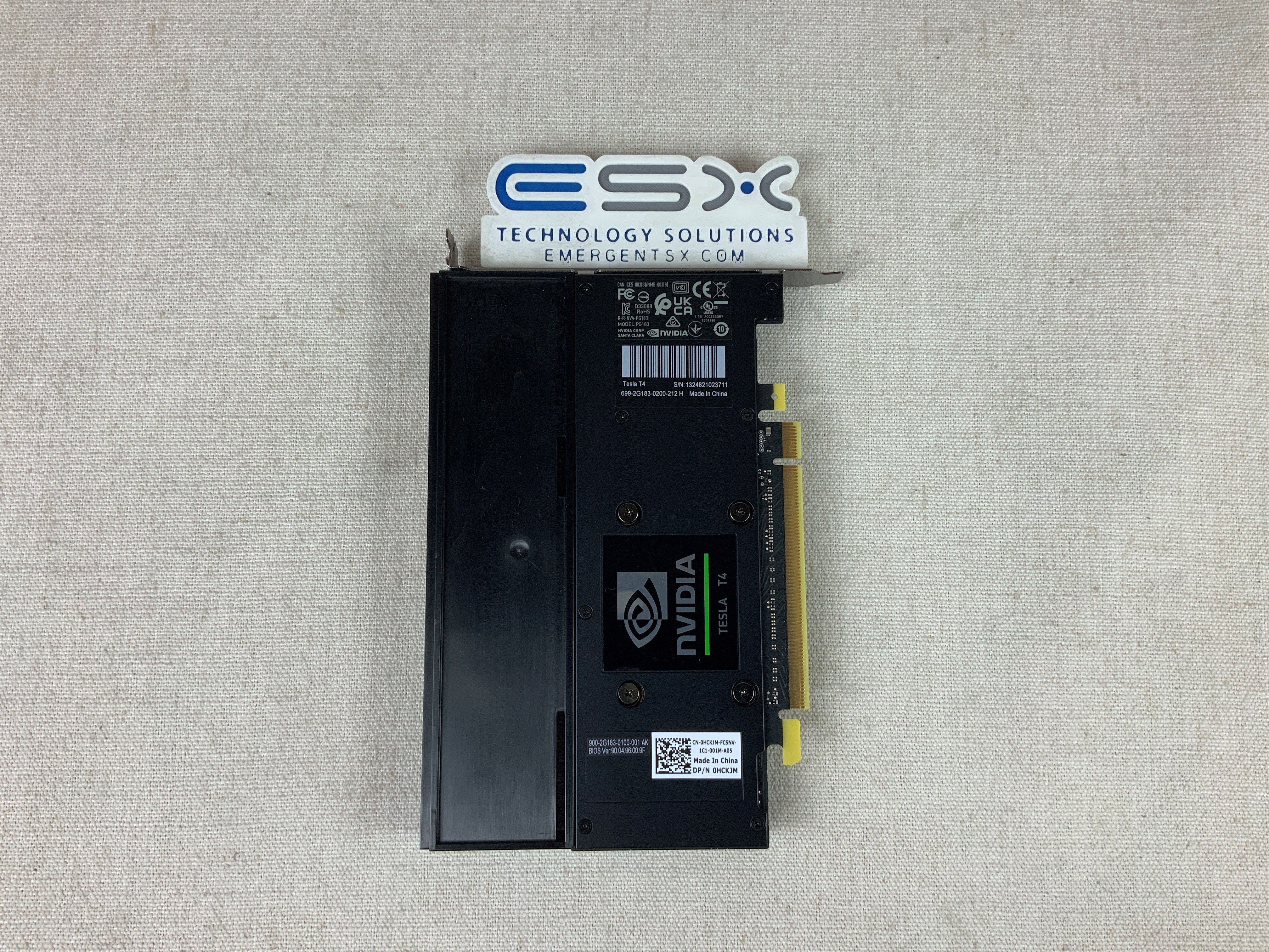 Dell HCKJM Nvidia Tesla T4 16GB GDDR6 PCIe x16 Passive GPU Graphics Card