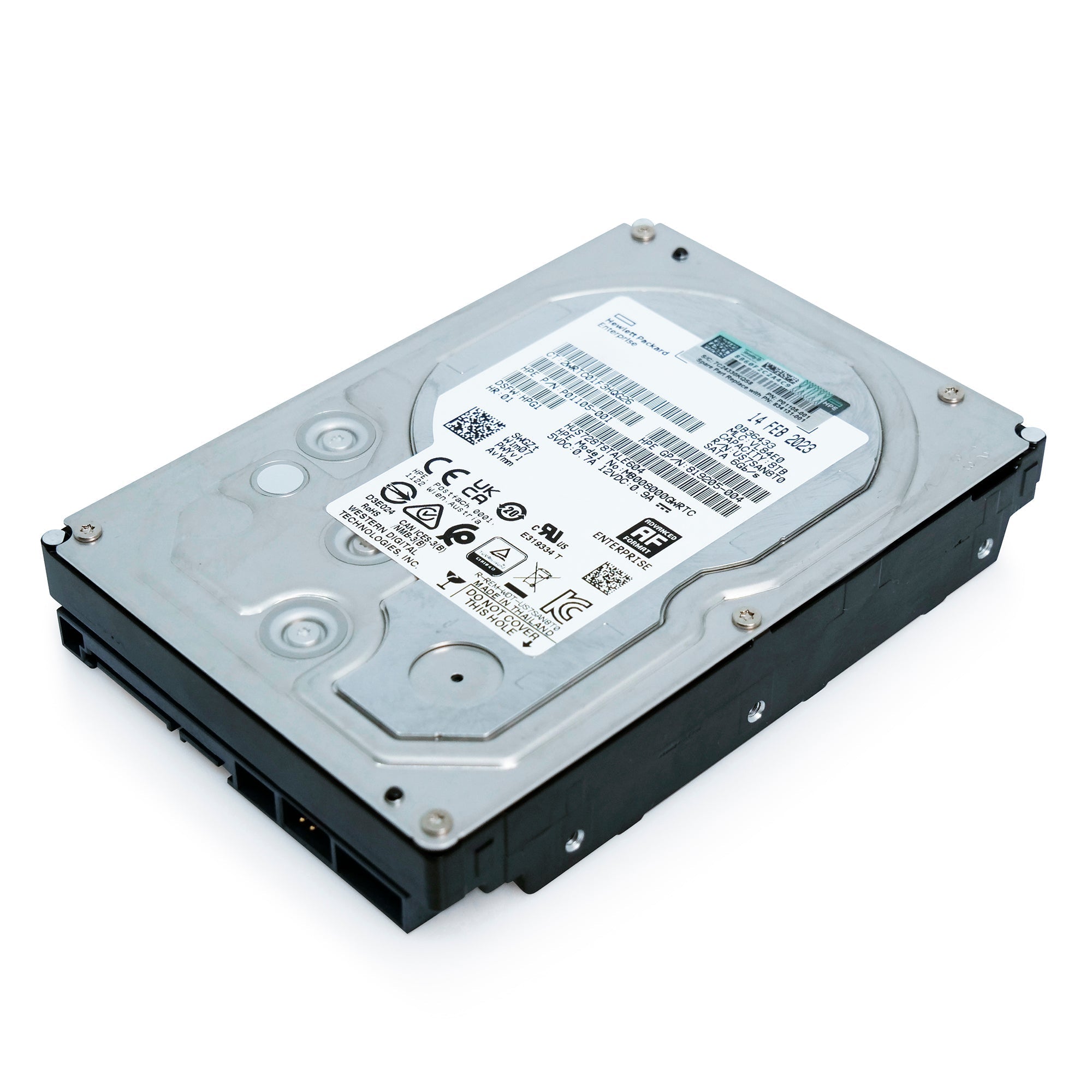 Western Digital/HP Ultrastar DC HC320 HUS728T8TALE604 8TB 7.2K RPM SATA 6Gb/s 512e 3.5in Refurbished HDD
