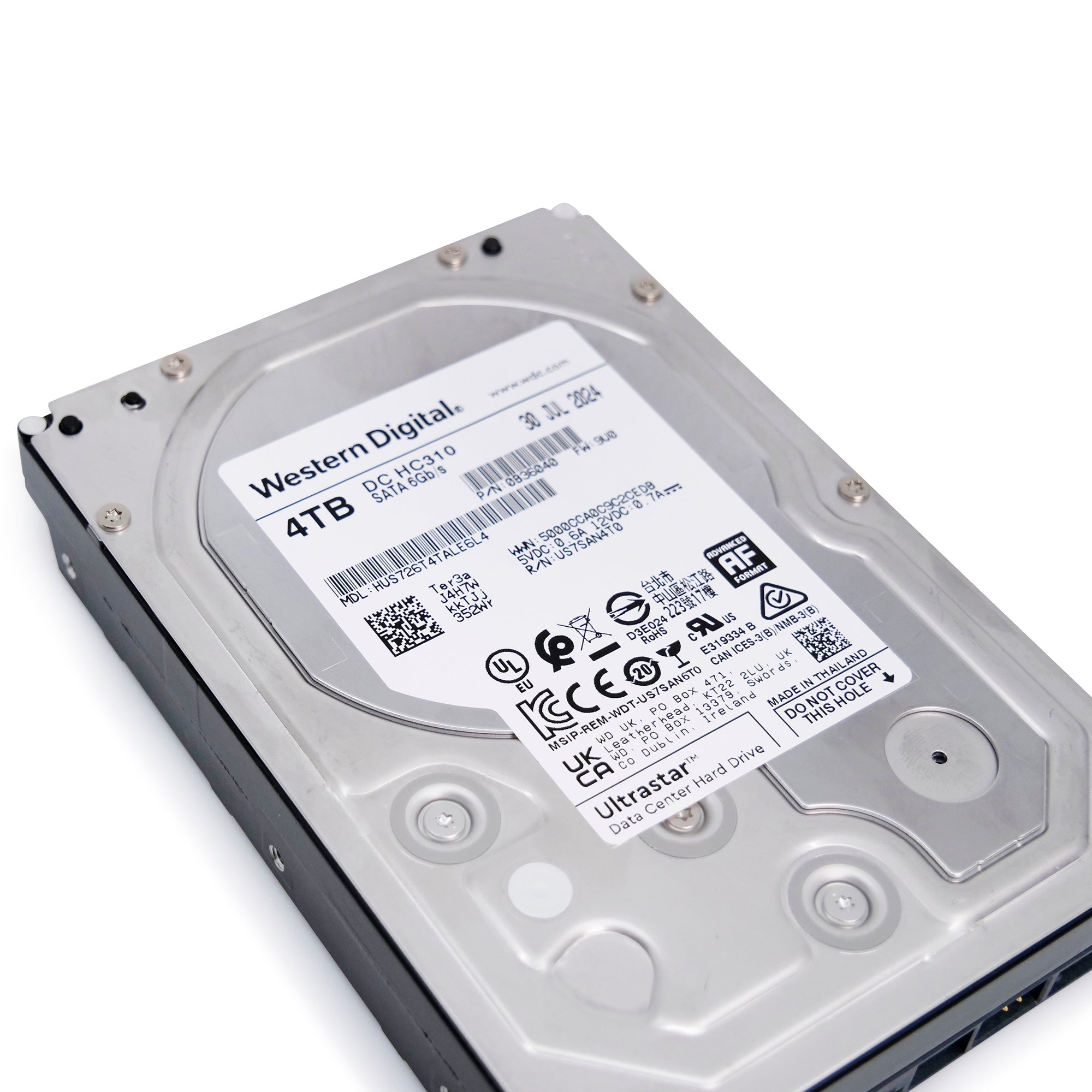 Western Digital Ultrastar DC HC310 HUS726T4TALE6L4 0B36040 4TB 7.2K RPM SATA 6Gb/s 512e 3.5in Hard Drive