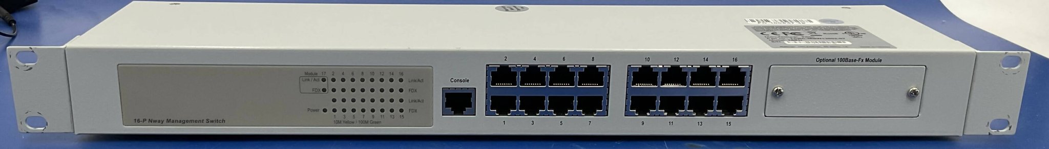 Siemens TCRC-MSW13002-07 - 16-Port Managed Network Switch Rear View | Alo Tech Solutions