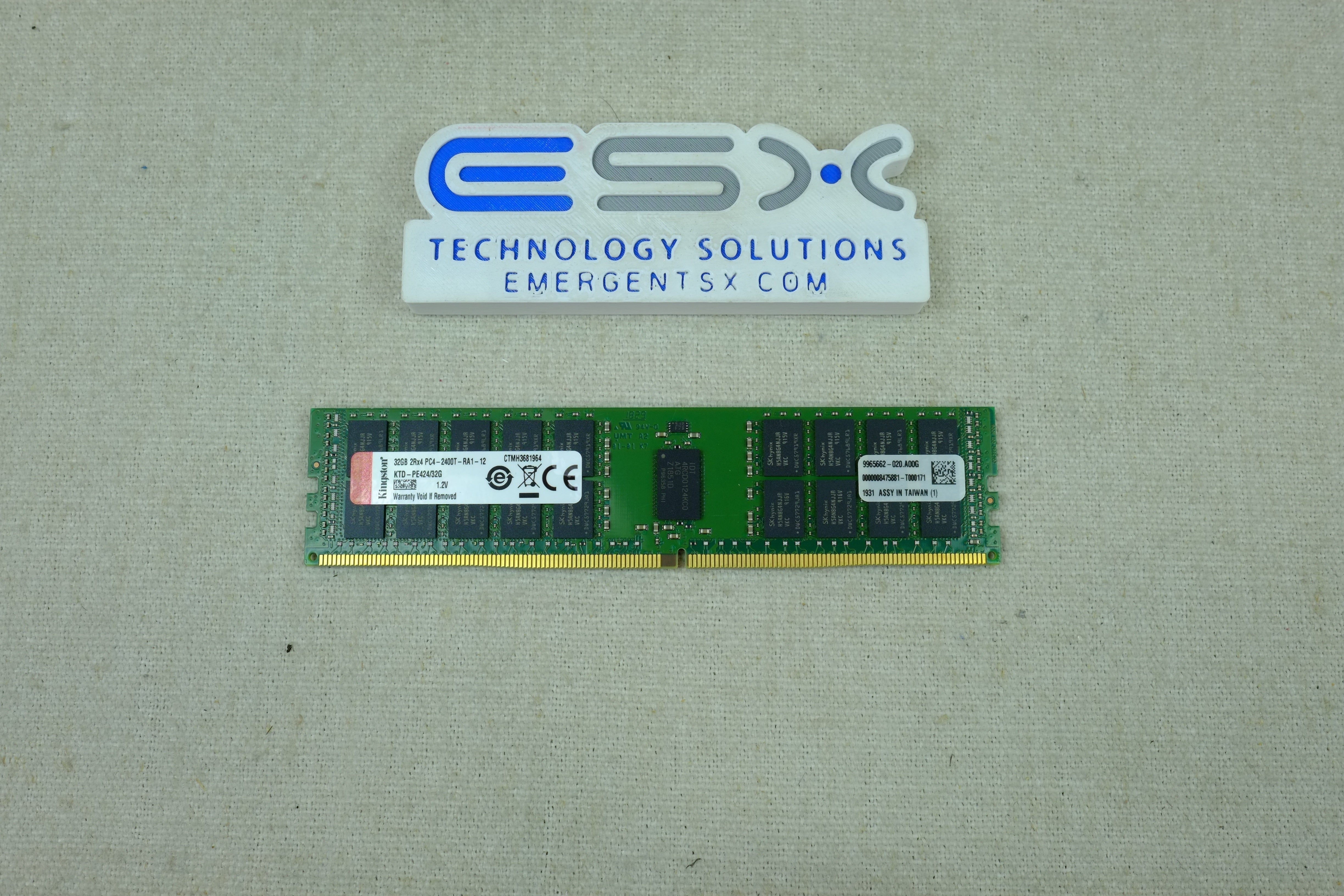 Kingston KTD-PE424/32G 32GB 2Rx4 PC4-2400T DDR4 ECC Server Memory