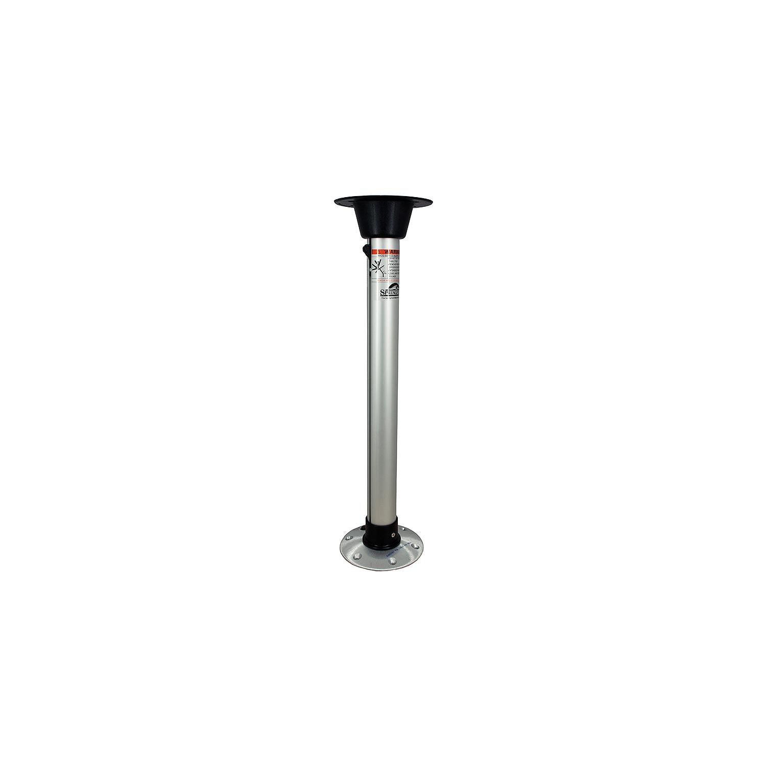 Springfield 1690727SL Thread-Lock 27" Pedestal Set, Satin Finish (Includes Post, Table Mount & Floor Base)