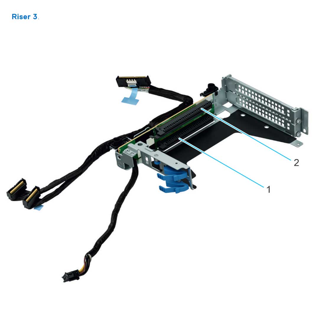 Riser Configuration 1 (R1 "lO1A" + R3) | Dell PowerEdge XR5610