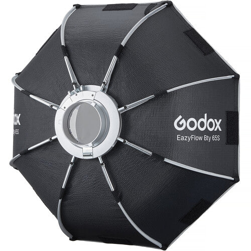 Godox EazyFlow Bty 65S Collapsible Beauty Dish (Black/Silver, 25.5"/64.8cm)