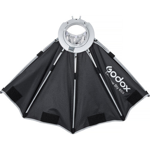 Godox EazyFlow Bty 65S Collapsible Beauty Dish (Black/Silver, 25.5"/64.8cm)