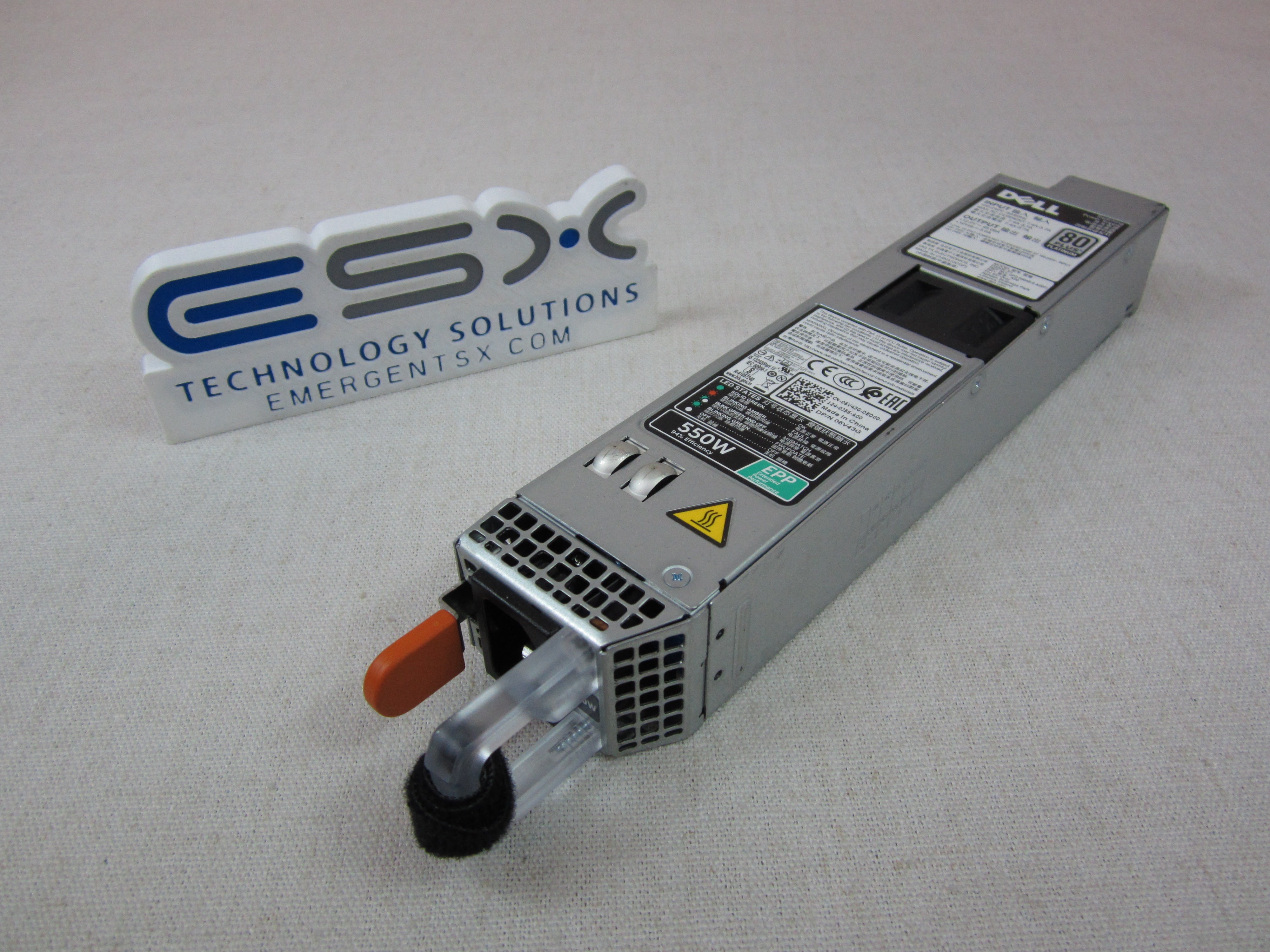 Dell 6V43G 550W 80 Plus Platinum Power Supply Module 13G/14G