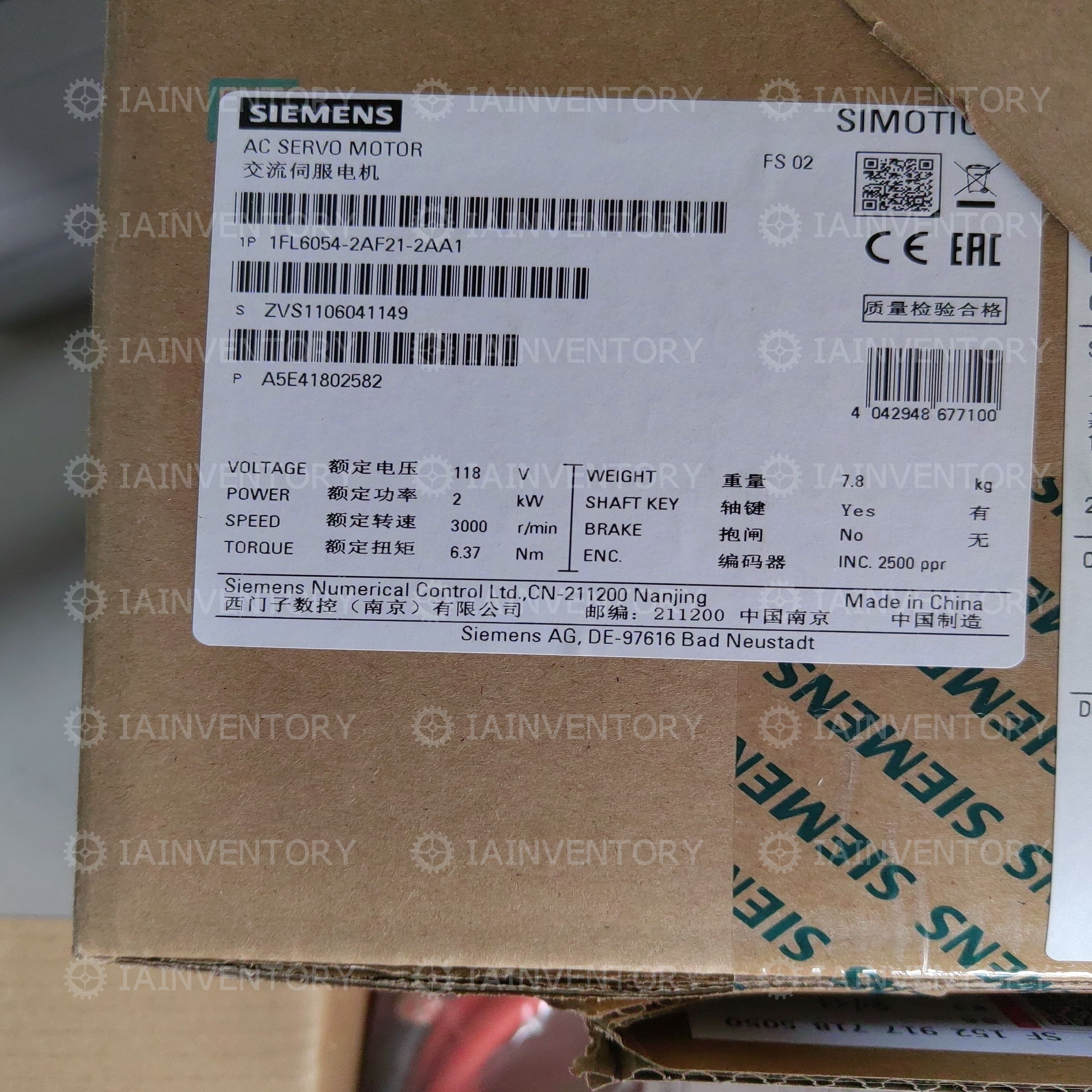 1FL6054-2AF21-2AA1 Siemens