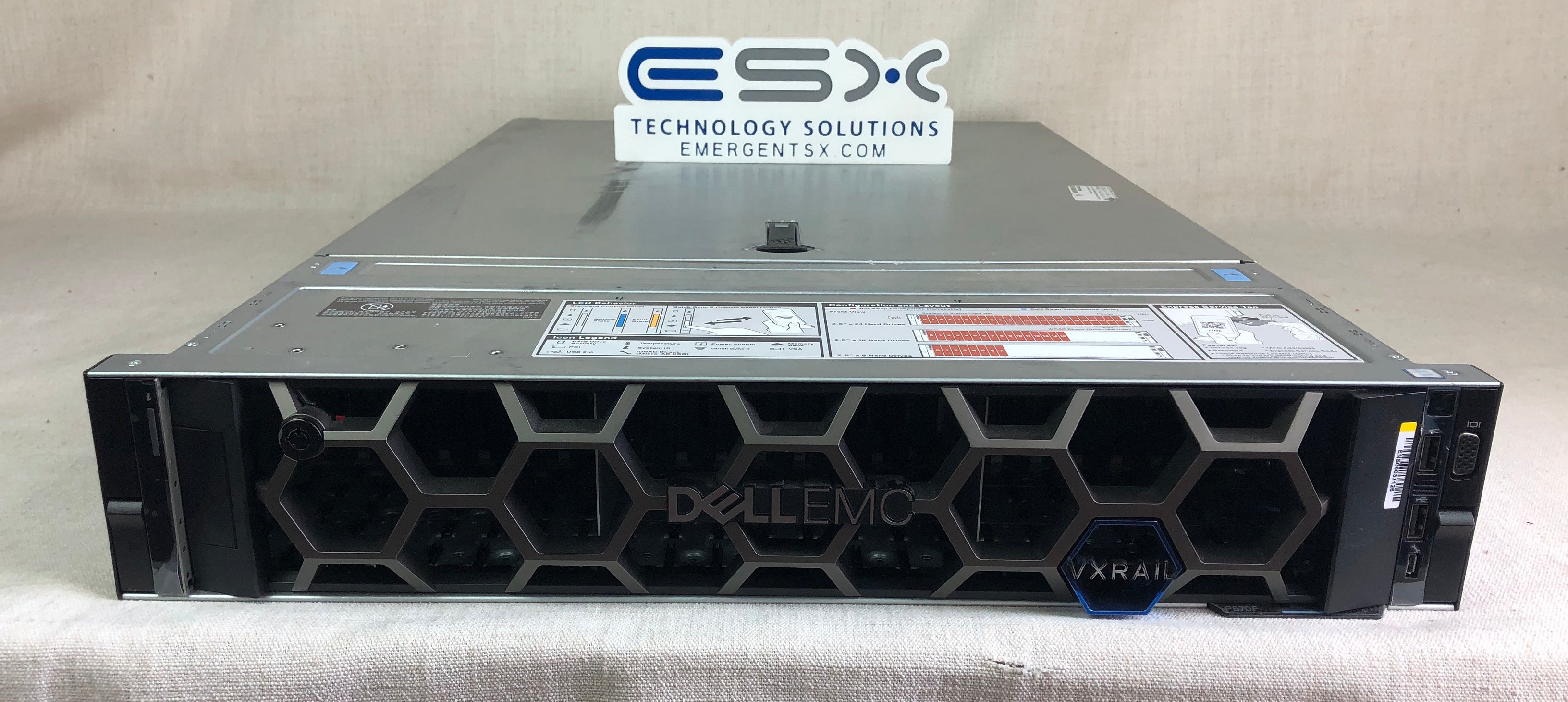 Dell PowerEdge R740XD VXRail 2x Xeon Platinum 8168 48 Core Server, 256GB, 57.6TB