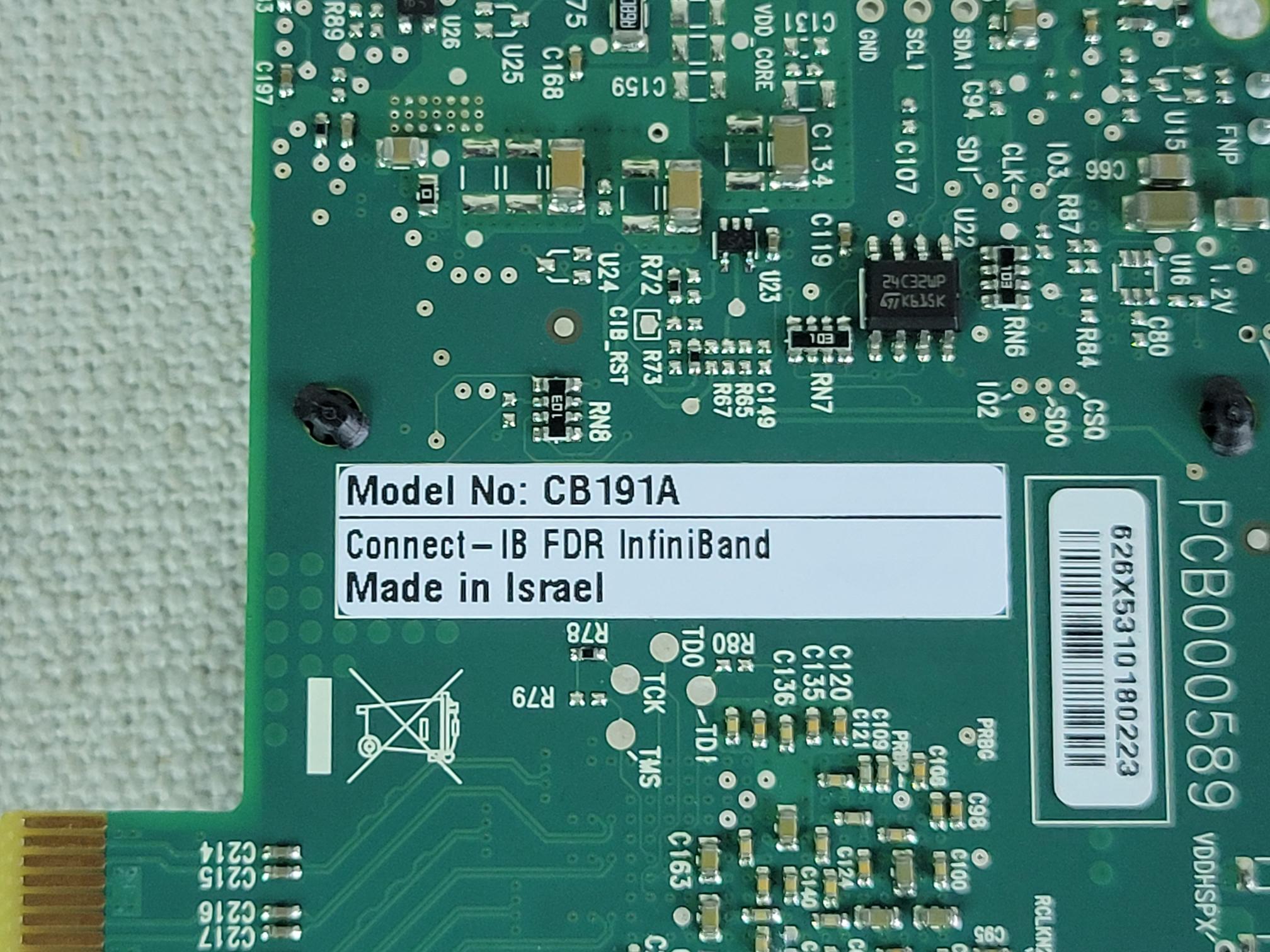 Mellanox MCB191A-FCAT SinglePort 56Gb/s Connect-IB FDR Infiniband Adapter CB191A