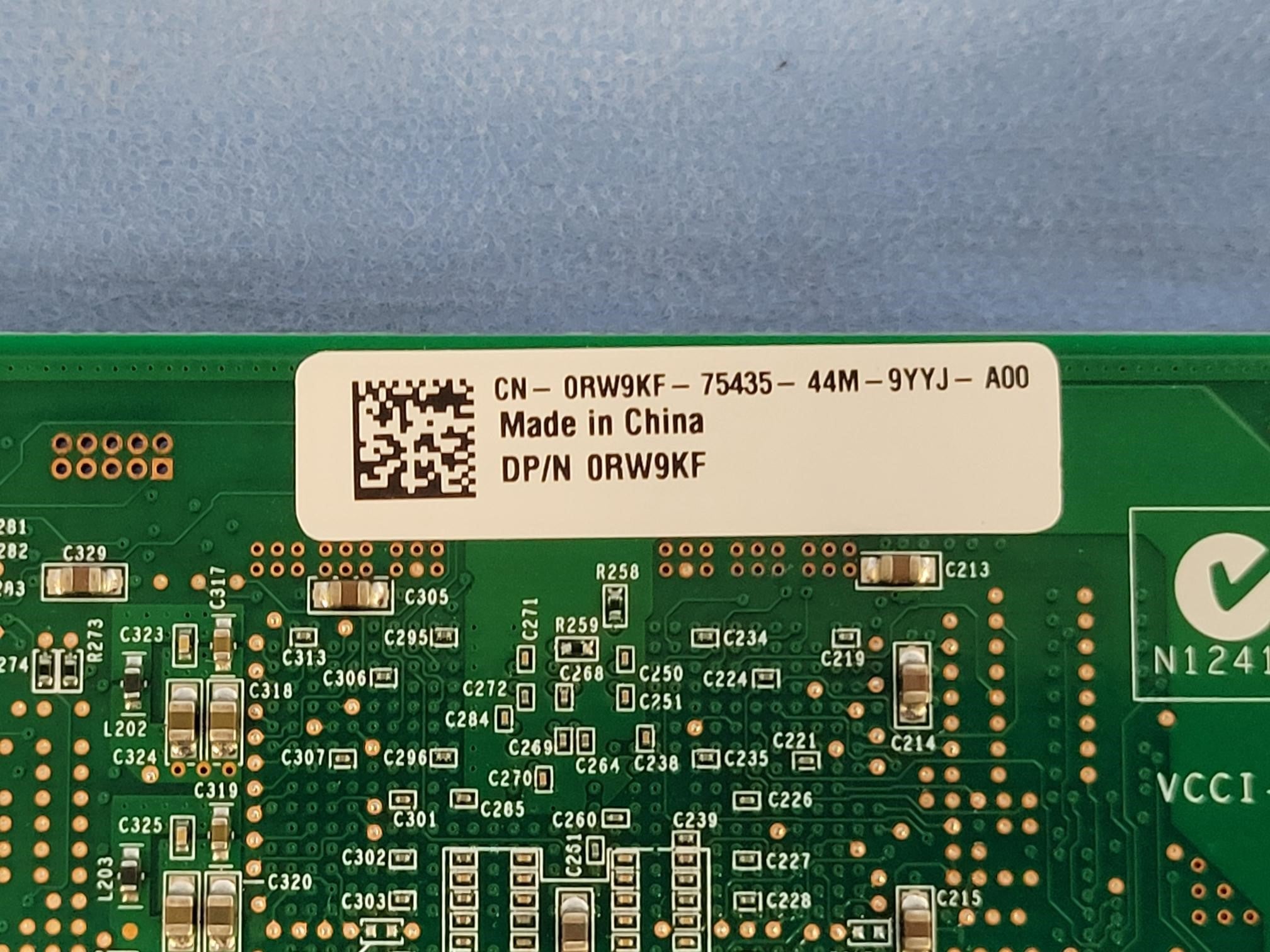 Dell RW9KF QLogic 8Gb/s Dual-Port FC HBA Adapter LP Bracket QLE2562L-DEL w/ SFPs