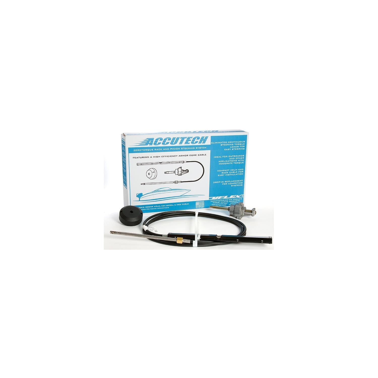Uflex ACCUTECH16 16' Zerotorque Feedback Rack Steering System