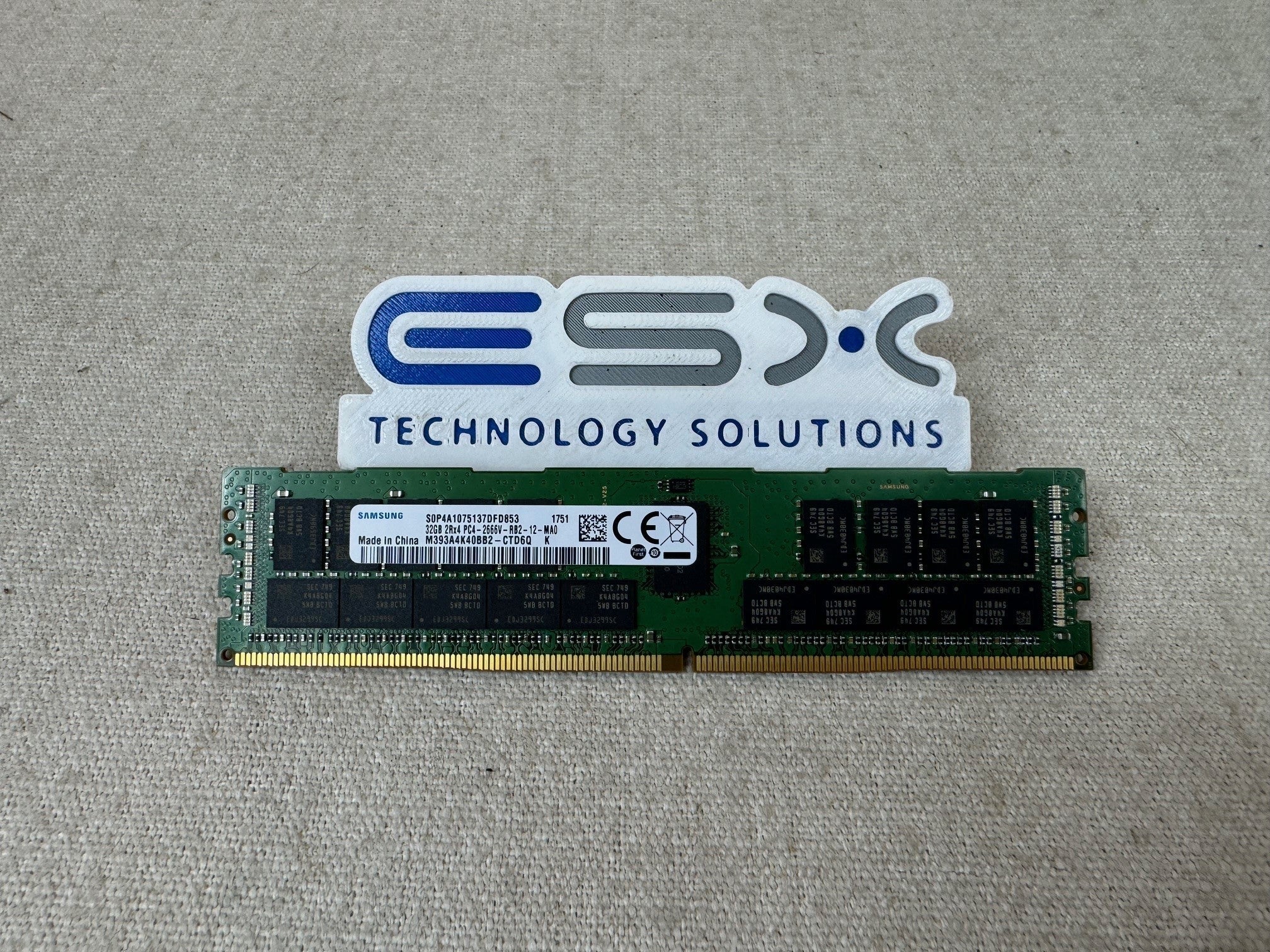 Samsung M393A4K40BB2-CTD 32GB 2Rx4 PC4-2666V DDR4 ECC Server Memory DIMM
