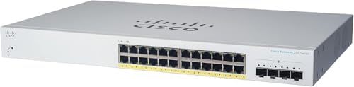 Cisco Business CBS220-24T-4X Smart Switch | 24 Port GE | 4x10G SFP+ | 3-Year Limited Hardware Warranty (CBS220-24T-4X-NA