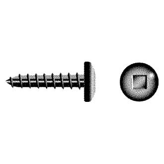Seachoice SC3662 Square Tapping Screw Pan Head, #8 x 1"