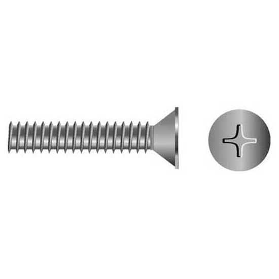 Seachoice MP0772SC Stainless Steel Phillips Machine Screw Flat Head, 10-24 x 2"