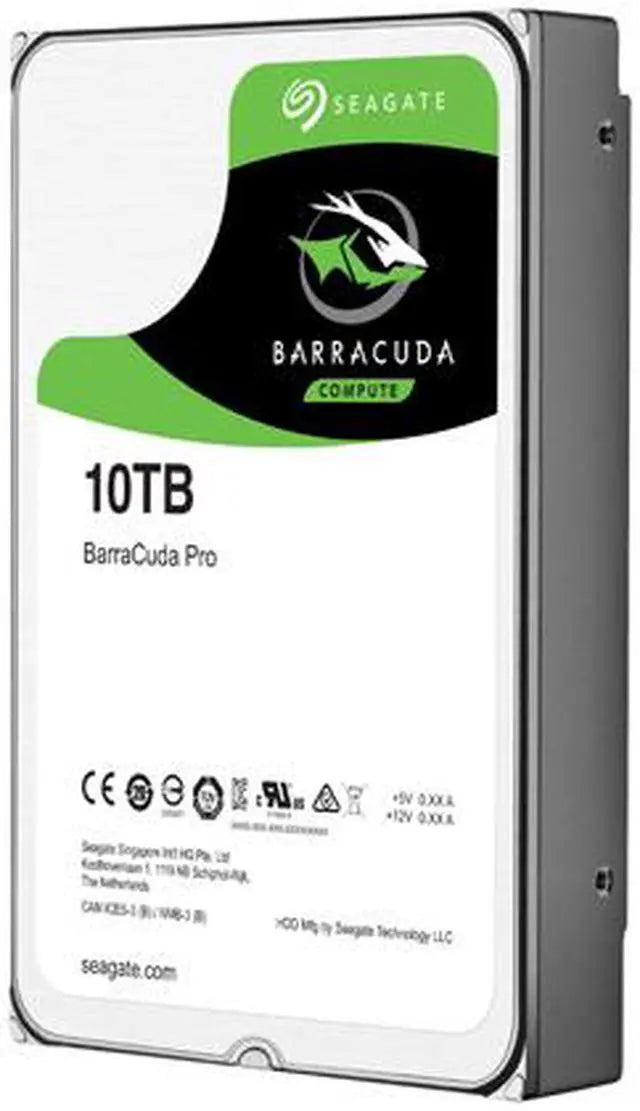 Seagate BarraCuda Pro ST10000DM0004 10TB 7200 RPM 256MB Cache SATA 6.0Gb/s 3.5" Hard Drive Bare Drive