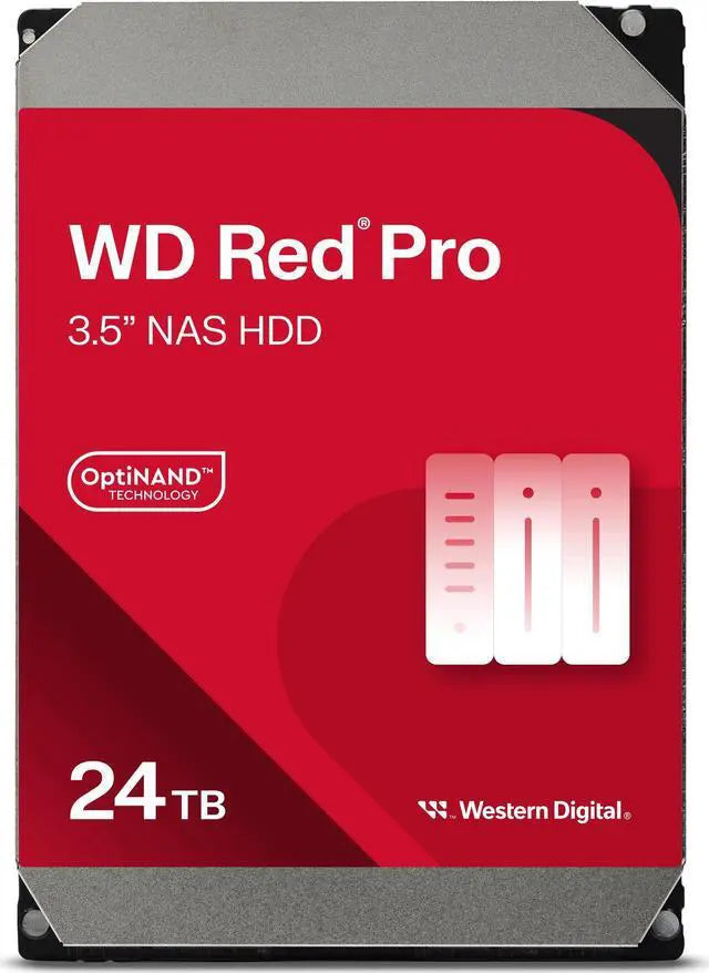 Western Digital Red Pro WD241KFGX 24TB 7200 RPM 512MB Cache SATA 6.0Gb/s 3.5" HD OEM