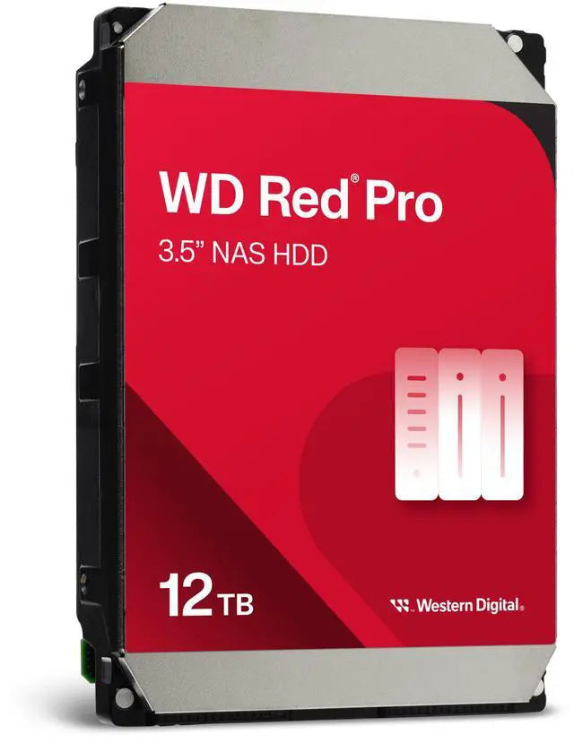 WD Red Pro WD122KFBX 12TB 7200 RPM 512MB Cache SATA 6.0Gb/s 3.5" Internal Hard Drive