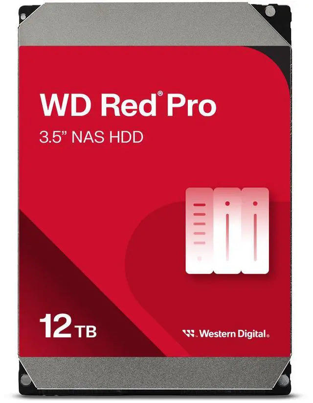 WD Red Pro WD122KFBX 12TB 7200 RPM 512MB Cache SATA 6.0Gb/s 3.5" Internal Hard Drive