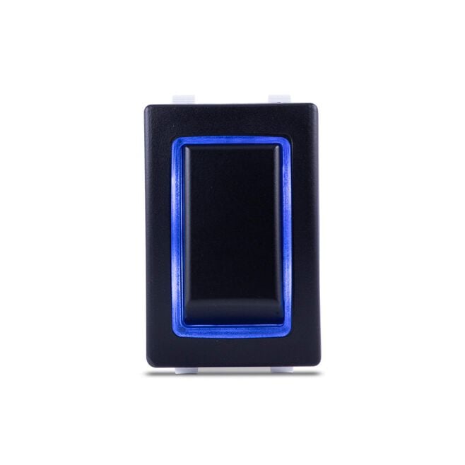 Sierra RK40630B Rocker Switch w/Halo LED Light, ON ON, SPST, Blue