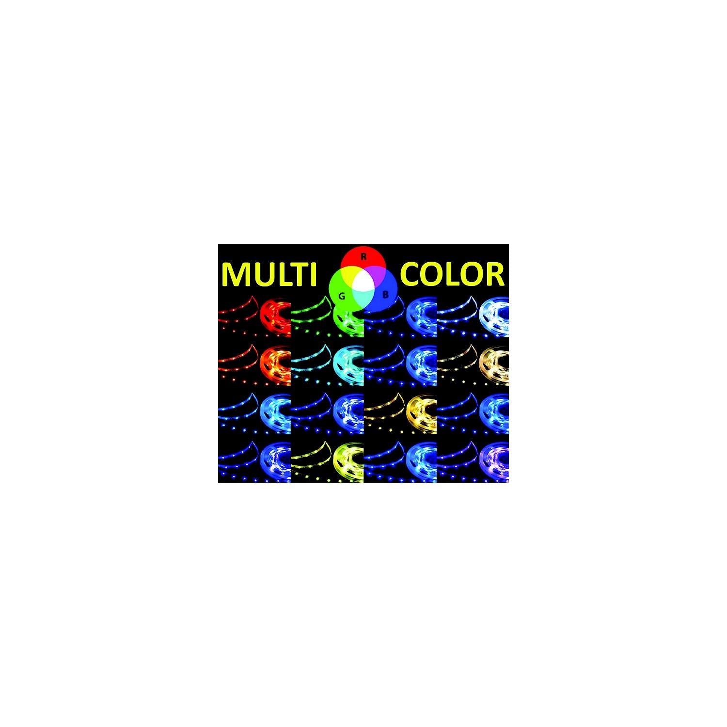 TH Marine LED-SM20-RGB-DP LED RGB Color Changing Flat Rope Light, 20'