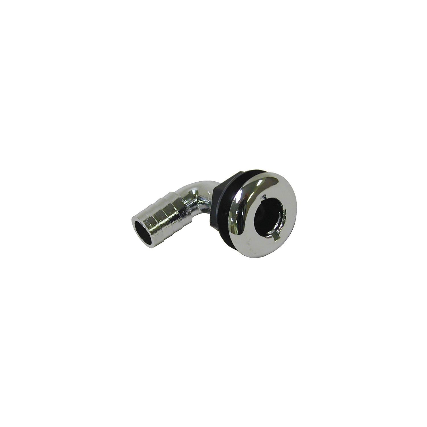TH Marine TH-7590CP-DP T-H Marine Brite Plate Chrome Plated 90 Degree Thru Hull, for Hose