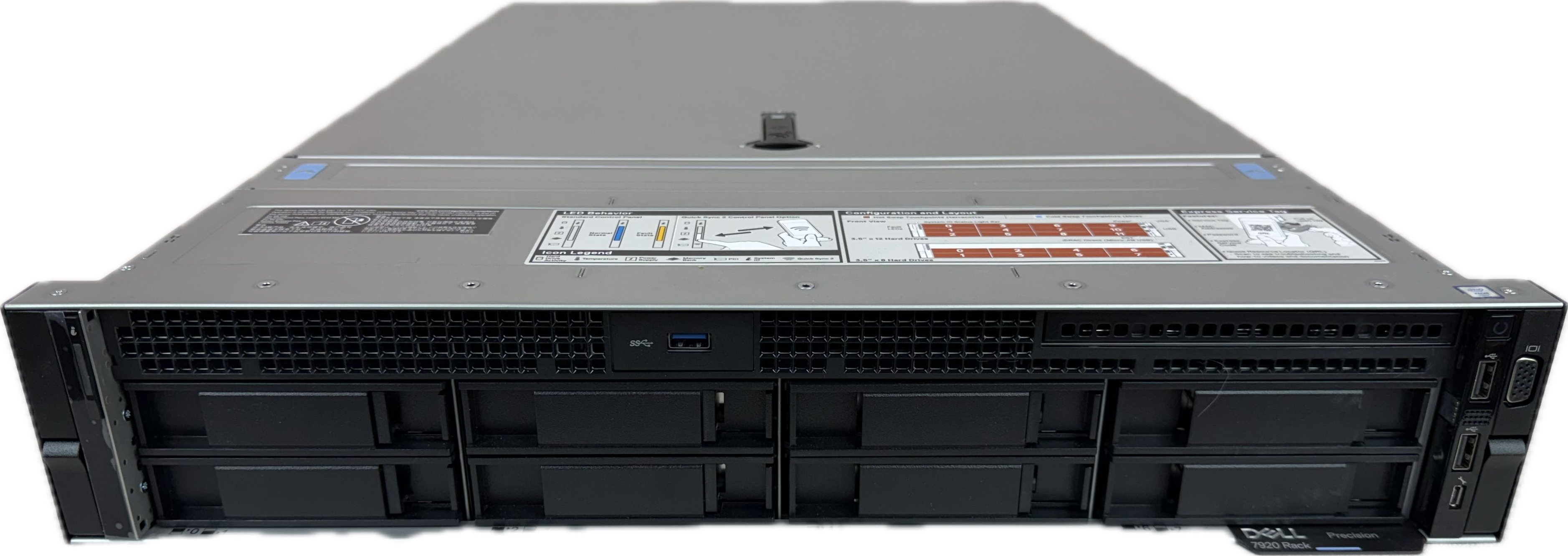 Dell Precision R7920 8-Bay 3.5" CTO LFF Server | 1 x Heatsink | 2 x 1100W, idrac