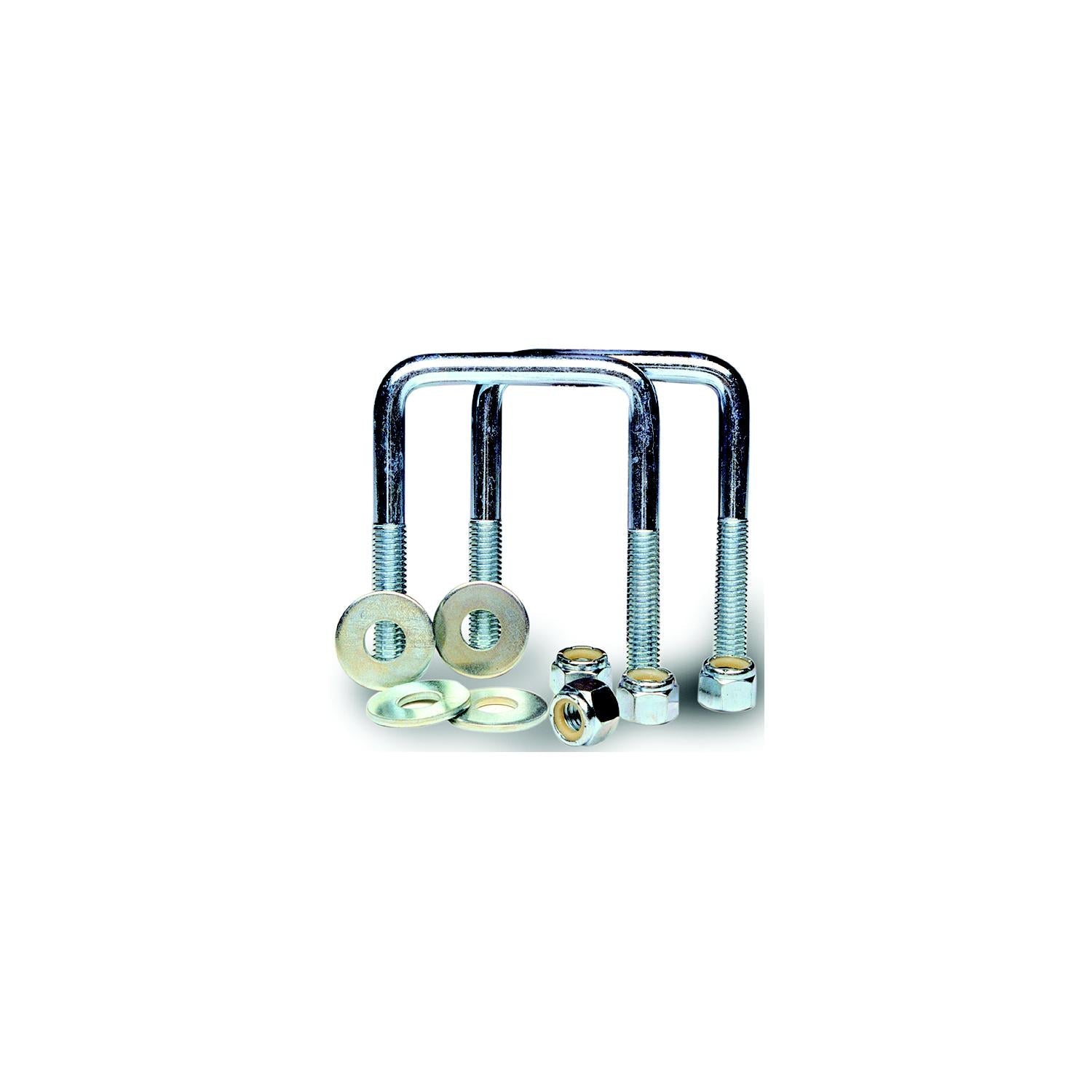 Tie Down Engineering 86208 Zinc Plated Square U-Bolt Kit