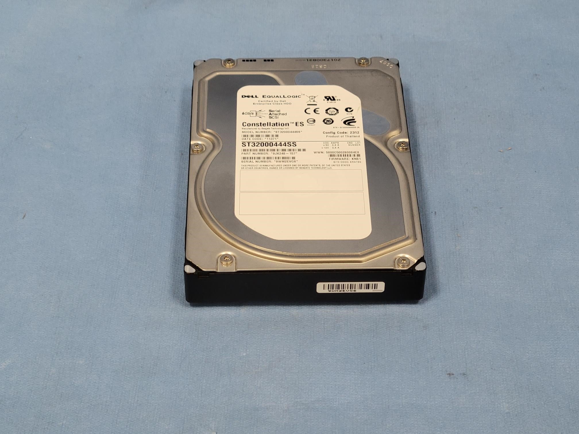 Dell EqualLogic 2TB 7.2K 3.5" SAS Enterprise Hard Drive 9JX248-157/ ST32000444SS