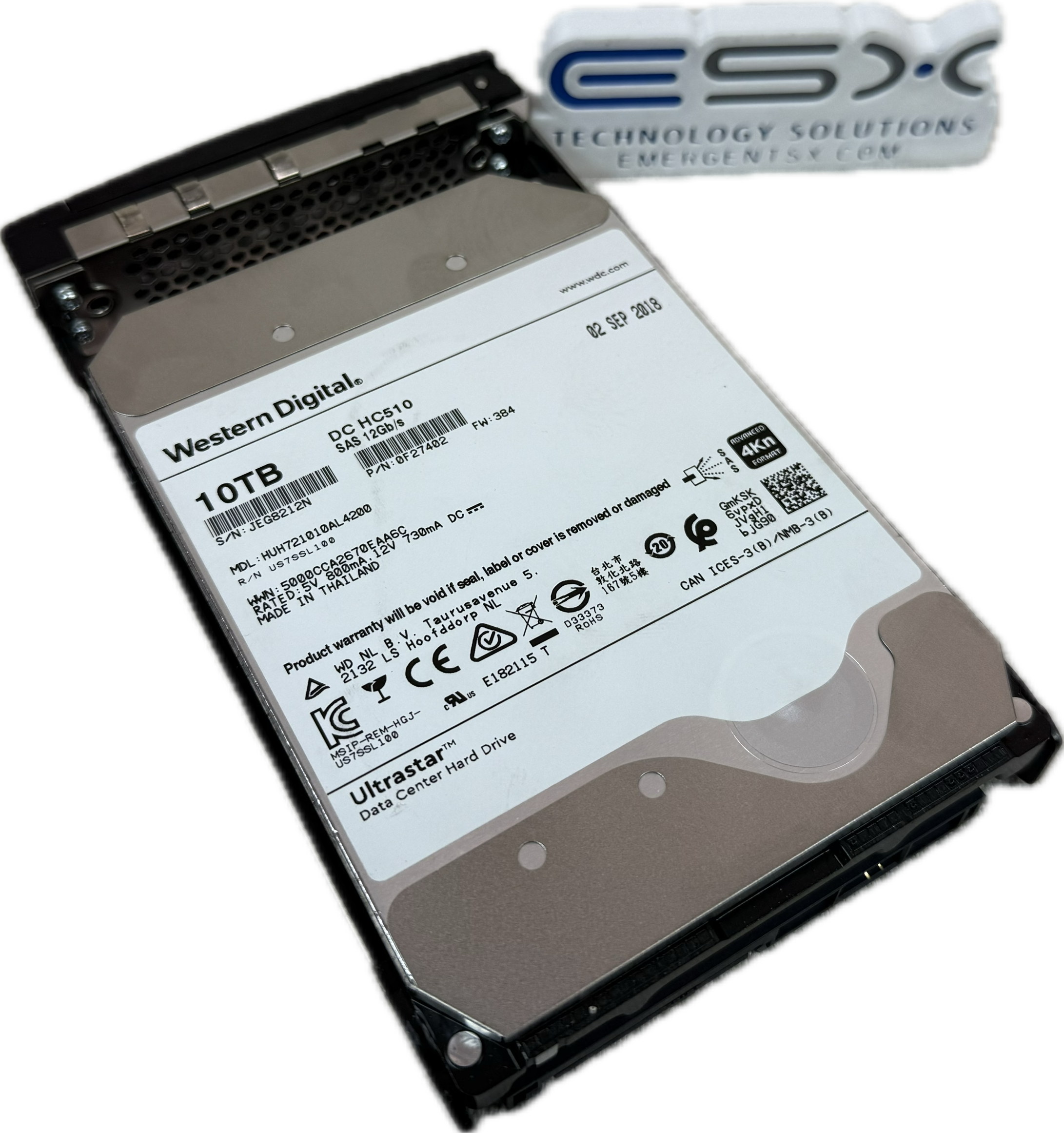 HP Nimble 10TB 7.2K 12Gb/s 3.5" SAS HDD | Q8F06B | HF20/40/60