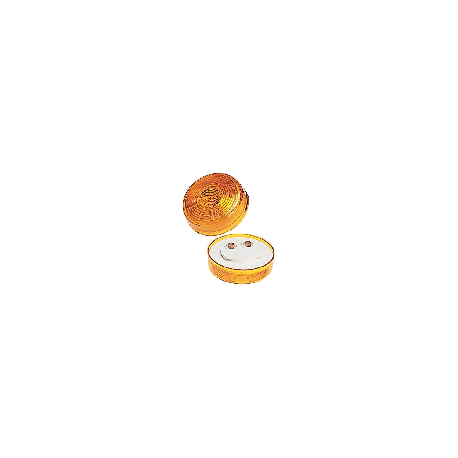 Wesbar 203380 2" Round Side Marker Light, Amber