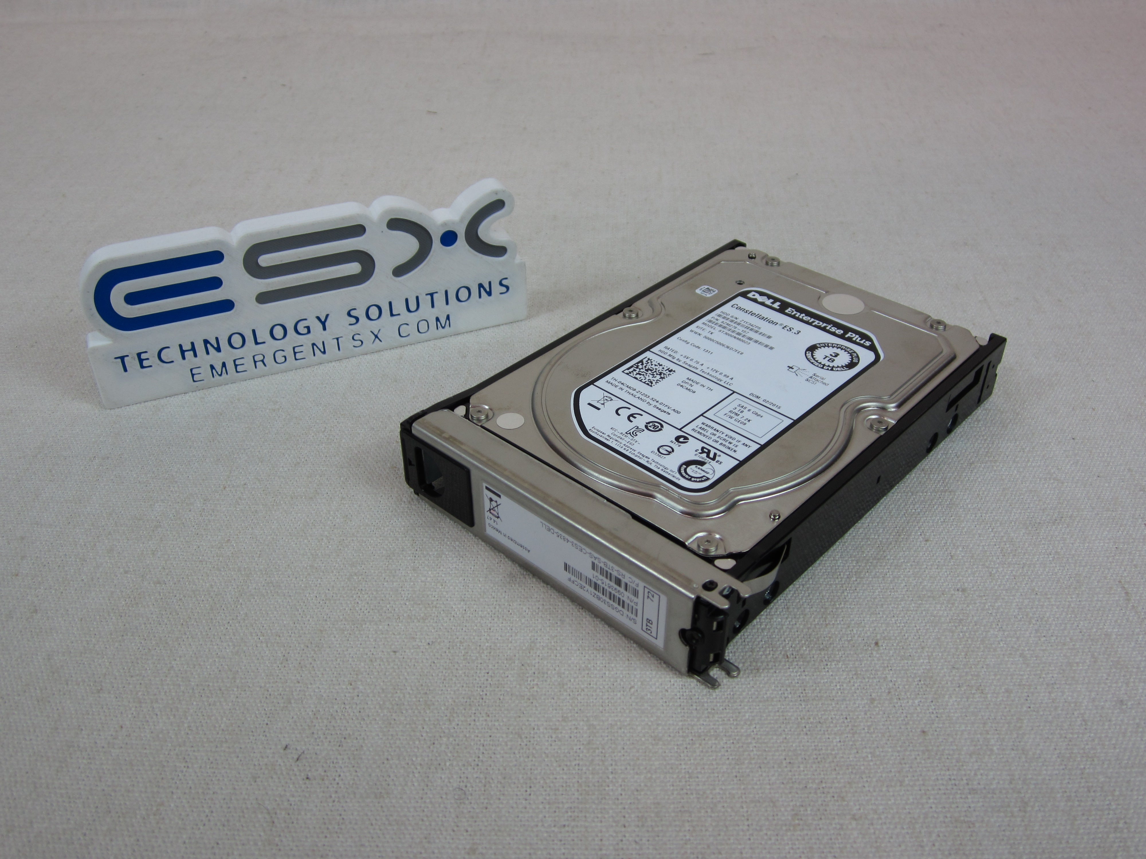 Dell EqualLogic 3TB 7.2K 6Gb/s 3.5" SAS Hard Drive 4CMD9 / ST3000NM0023 PS6500
