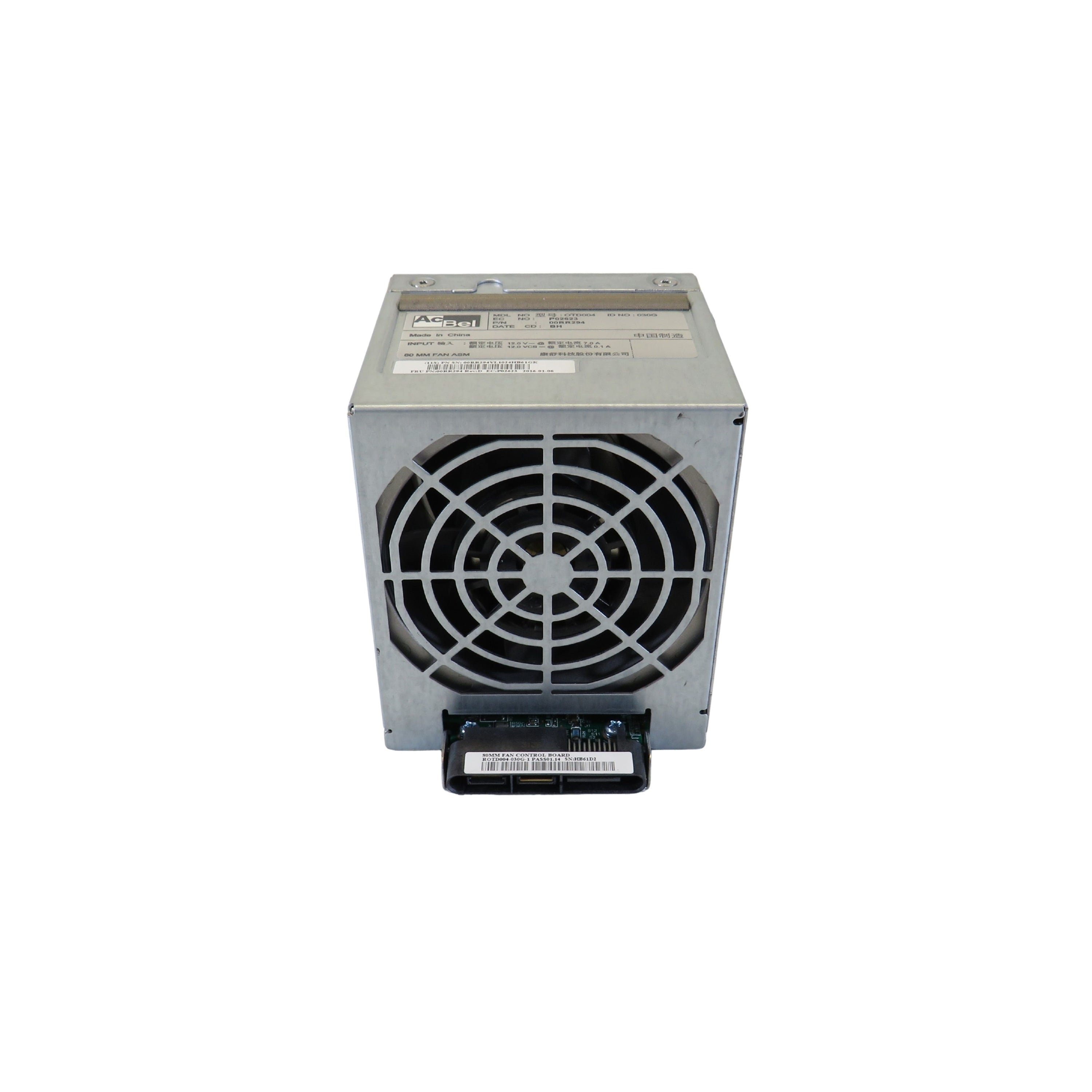 IBM 00RR294 80MM Front Fan Assembly MME Sytem Node Fan 6B42 for 8408-E8E (Refurbished)