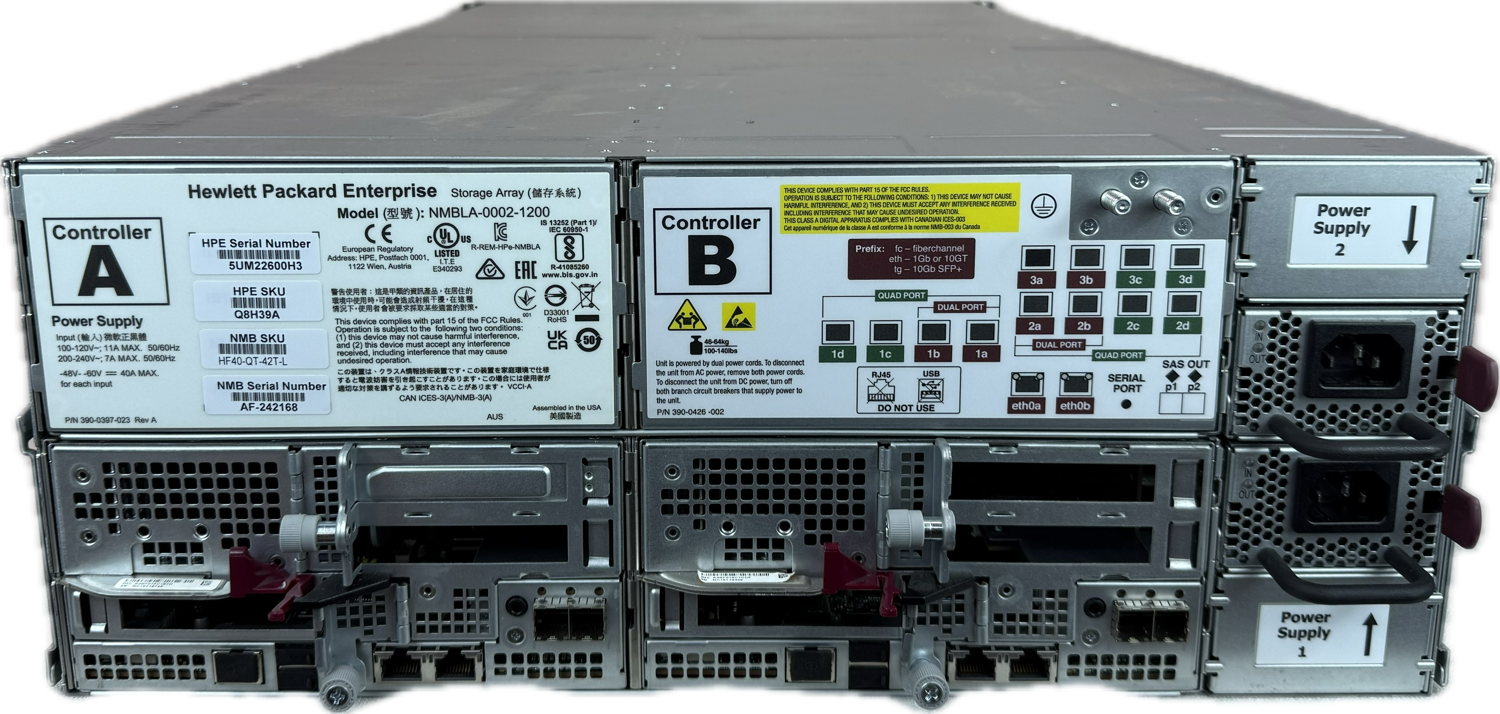 Nimble HF40-42tb Hybrid Storage array | 21x 2TB | 6x960GB SSD